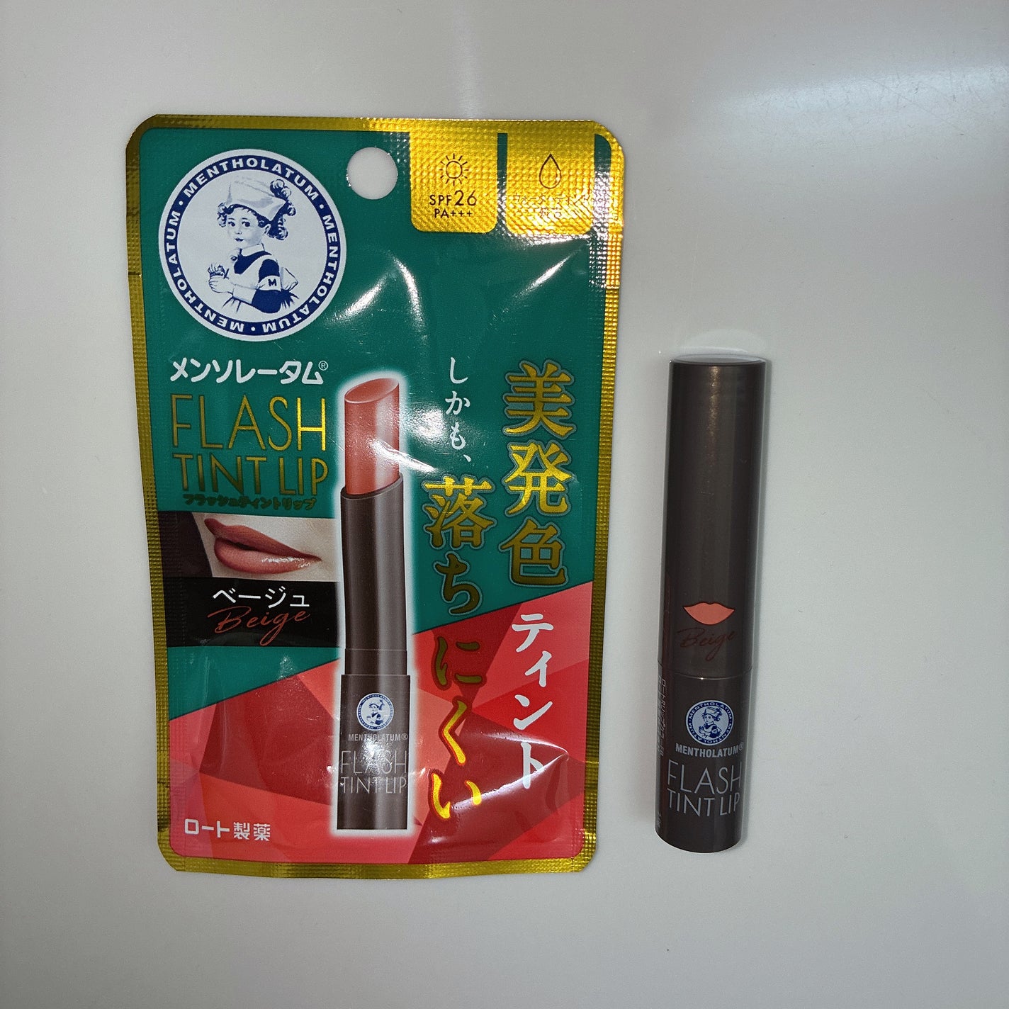 メンソレータム フラッシュティントリップ/メンソレータム/リップティントを使ったクチコミ(2枚目)