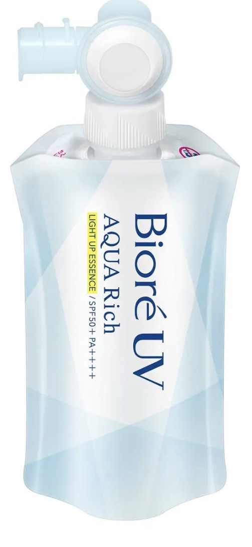 ビオレUV アクアリッチライトアップエッセンスフレッシュパウチ　つけかえ用　5個