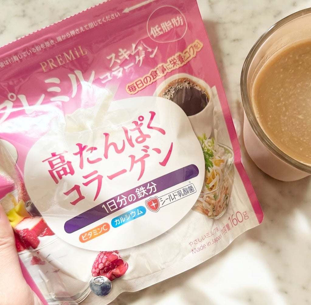 ひろぷー on LIPS 「森永乳業プレミルスキムコラーゲンカラダのキホンである「たんぱ..」(3枚目)