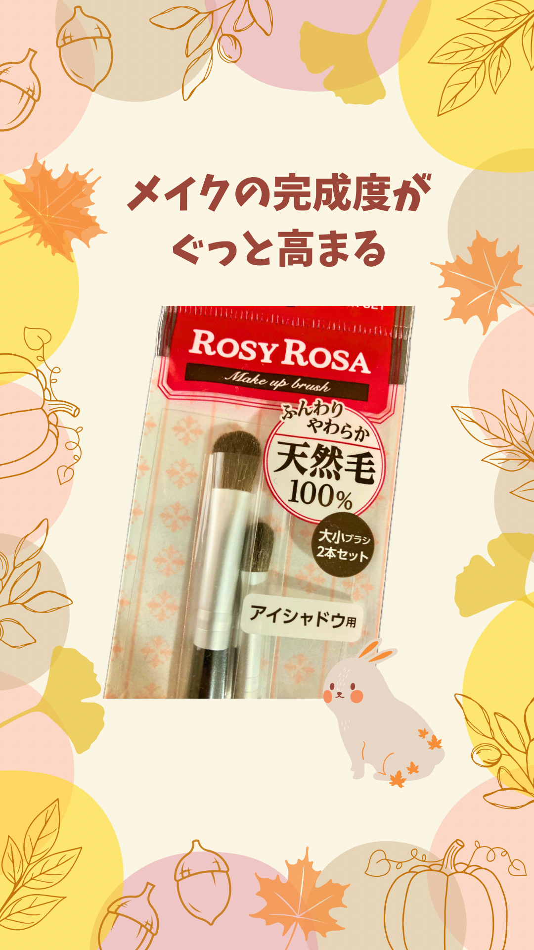 アイシャドウブラシセット/ロージーローザ/メイクブラシを使ったクチコミ（1枚目）