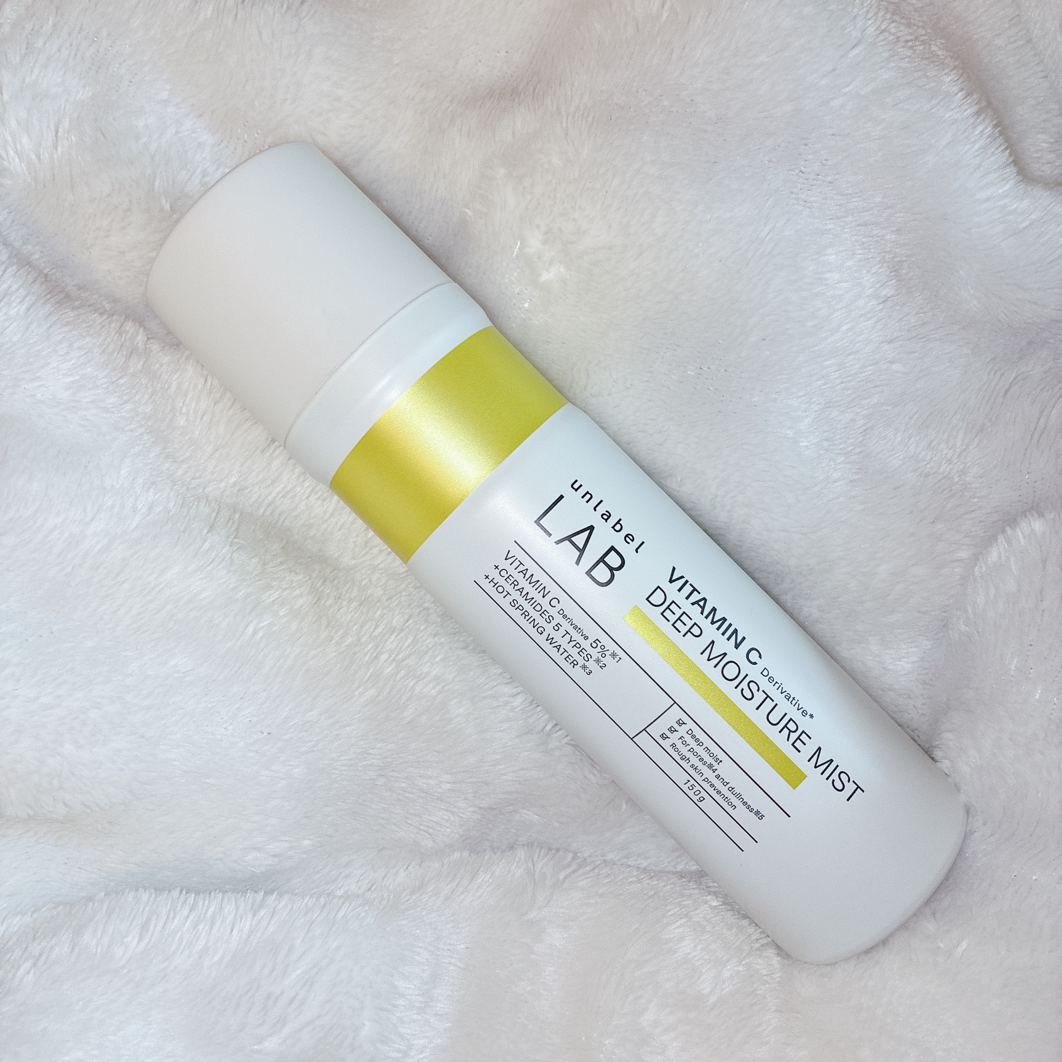 アンレーベル Ｖ　ディープモイスチャーミスト/unlabel/ミスト状化粧水を使ったクチコミ（1枚目）