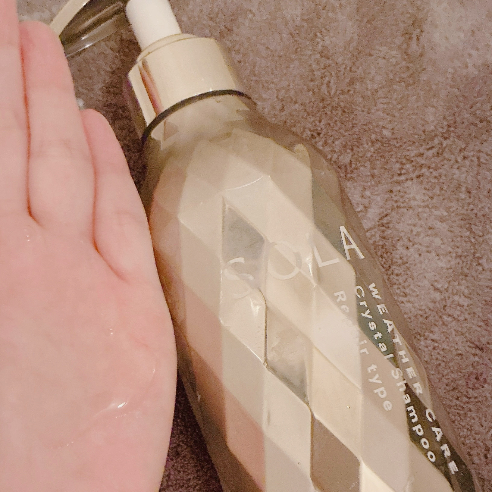 ソラ ウェザーケア クリスタル シャンプー/ヘアトリートメント リペアタイプ/SOLA WEATHER CARE/市販シャンプーを使ったクチコミ（2枚目）