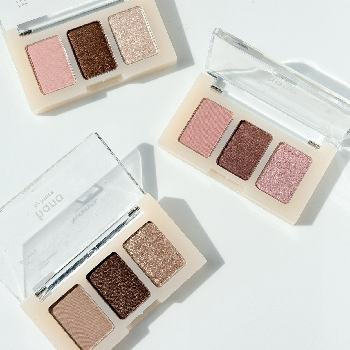 トリプルアイパレット/hana by hince/アイシャドウパレットを使ったクチコミ（2枚目）