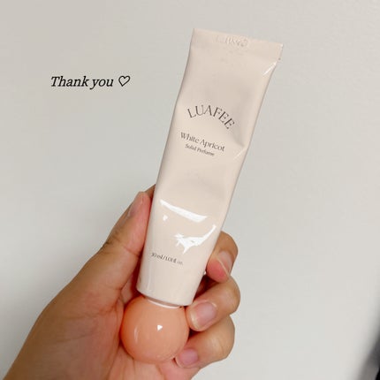 ソリッド パフューム ホワイトアプリコット/LUAFEE/練り香水を使ったクチコミ(1枚目)