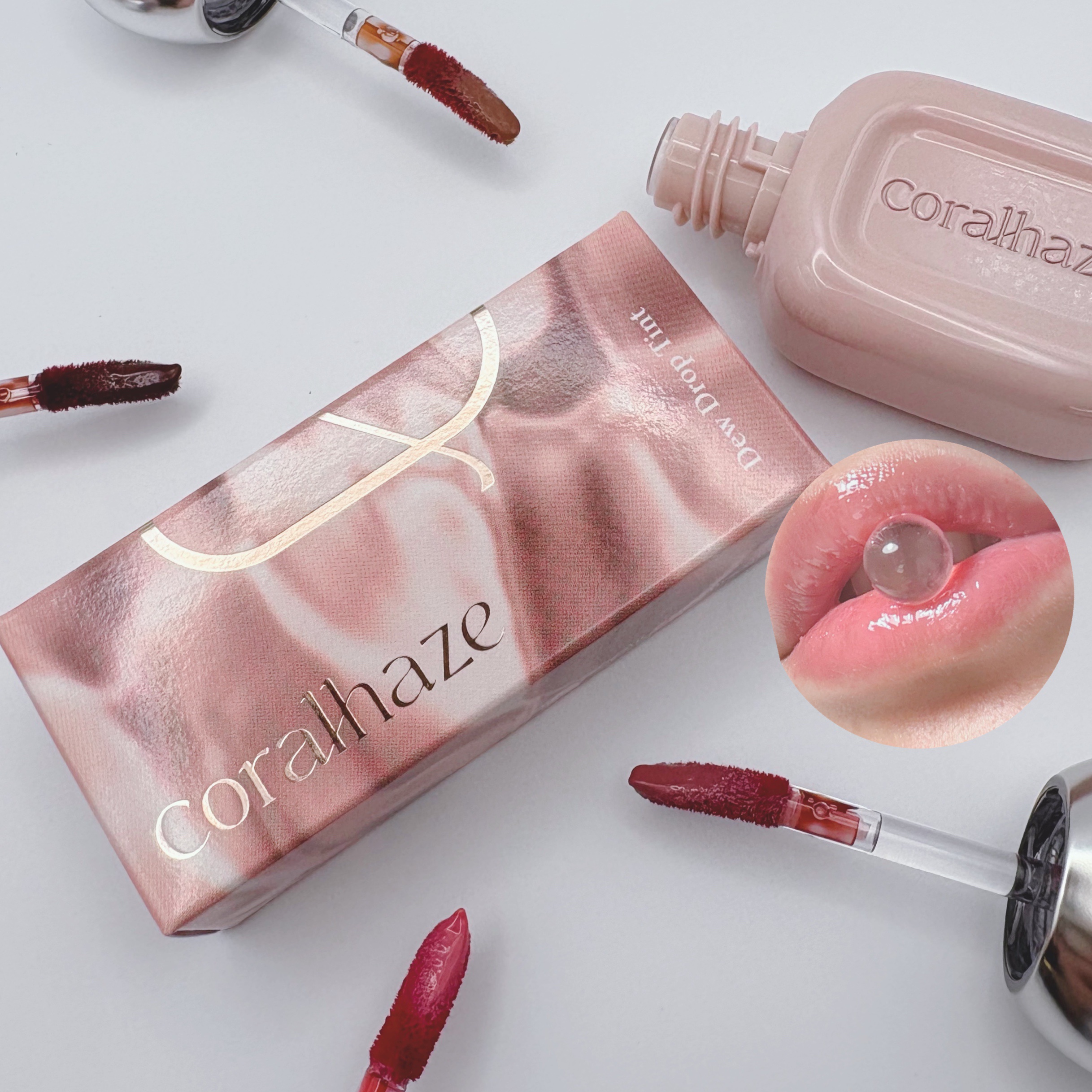 デュー ドロップ ティント/Coralhaze/リップティントを使ったクチコミ（1枚目）