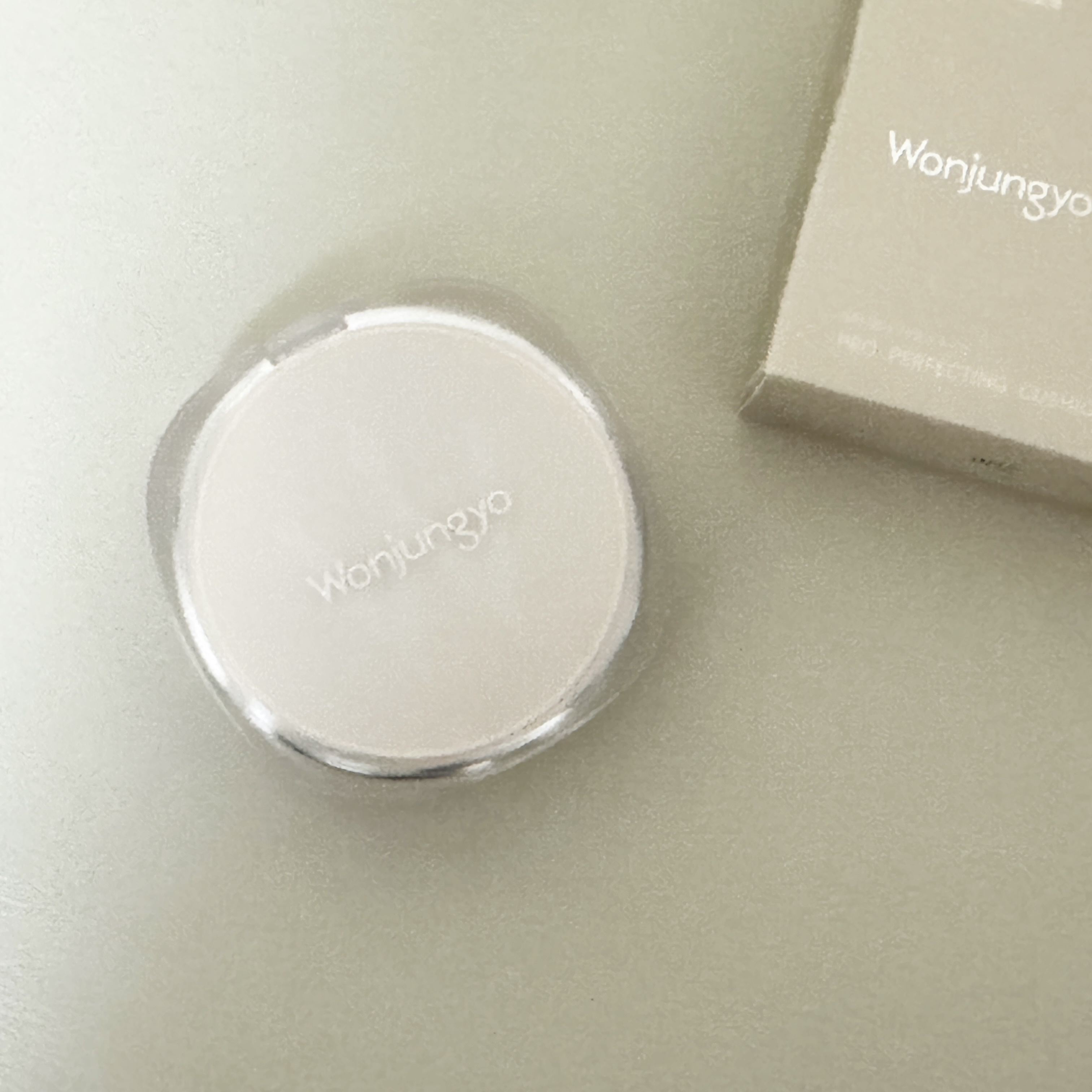 ウォンジョンヨ プロ パーフェクティングクッション カバー 01 21P　ライトピンク（P）/Wonjungyo/クッションファンデーションを使ったクチコミ（1枚目）