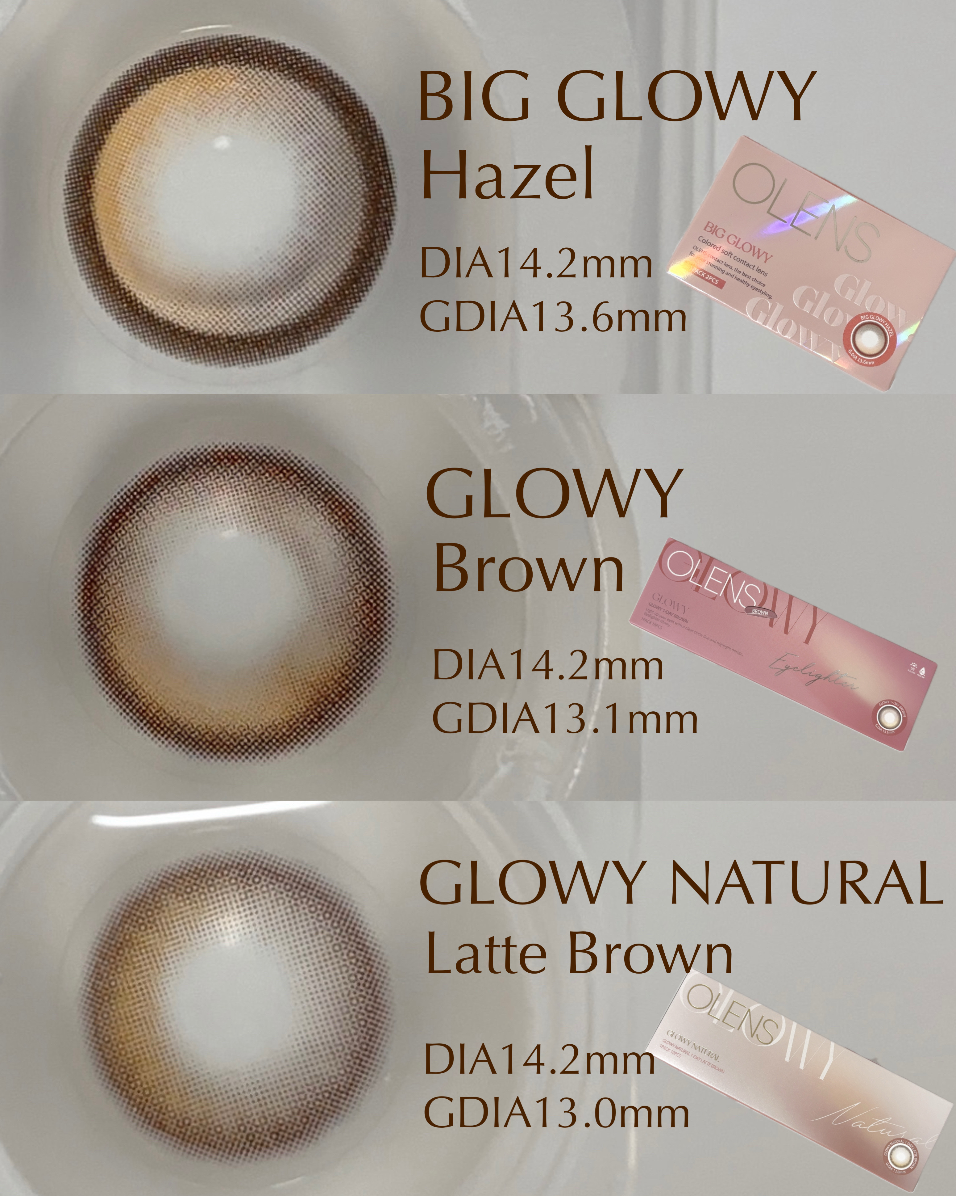 Glowy 1day/OLENS/ワンデー（１DAY）カラコンを使ったクチコミ（2枚目）