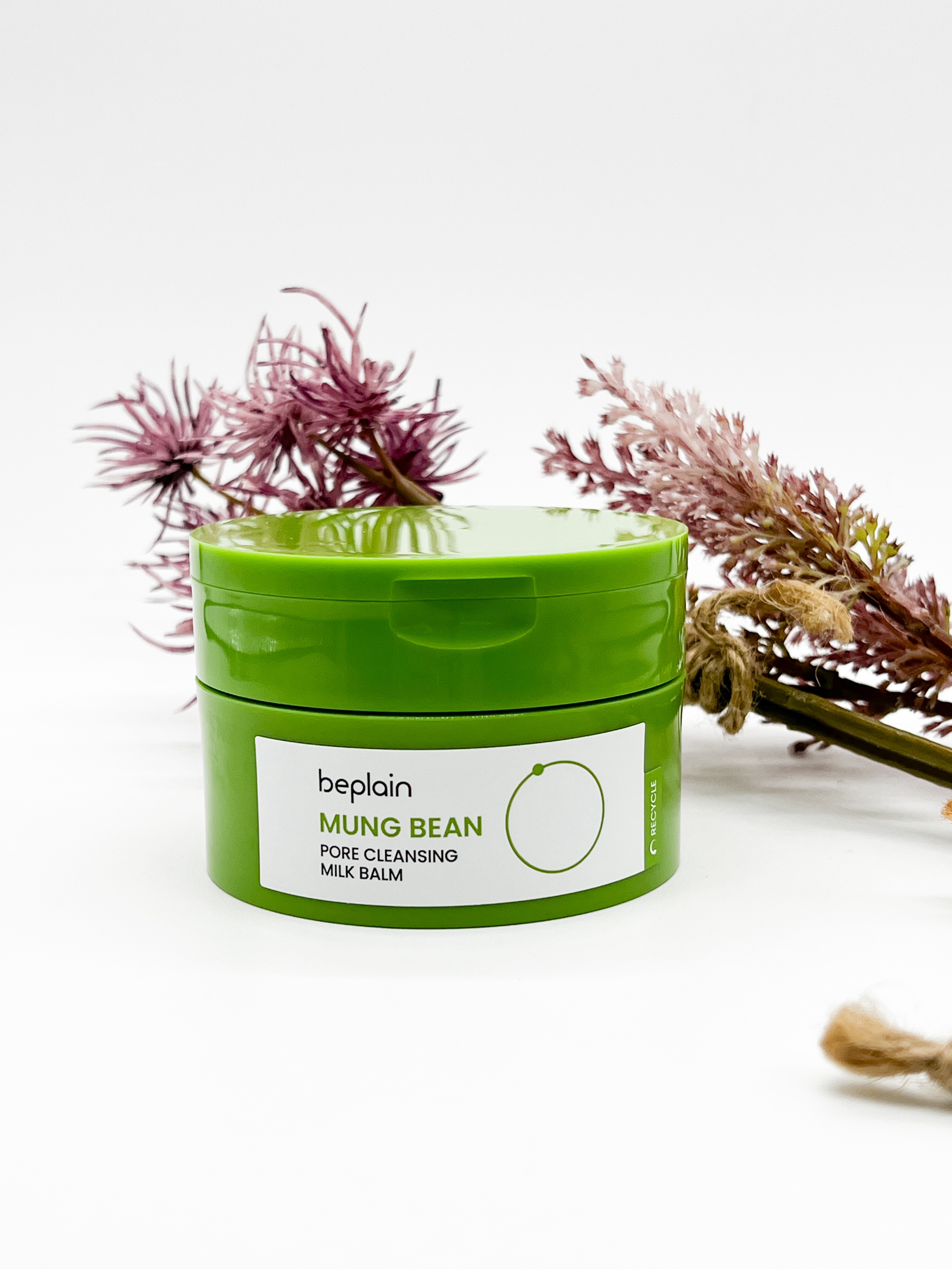 緑豆毛穴クレンジングミルクバーム/beplain/クレンジングバームを使ったクチコミ（1枚目）