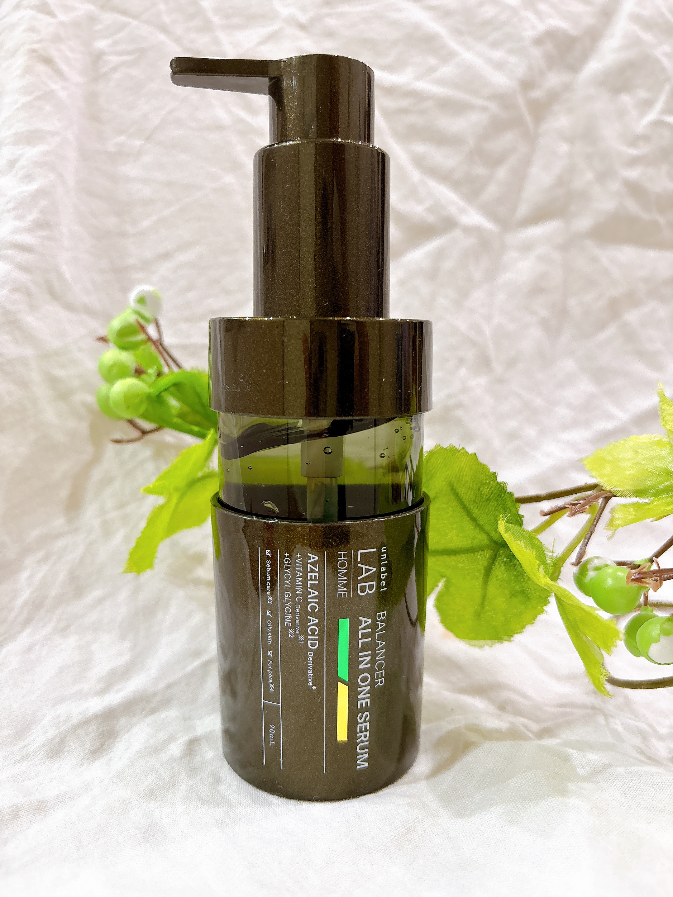 アンレーベル ラボ オム AZ バランサー オールインワンセラム/unlabel/オールインワン化粧品を使ったクチコミ（1枚目）