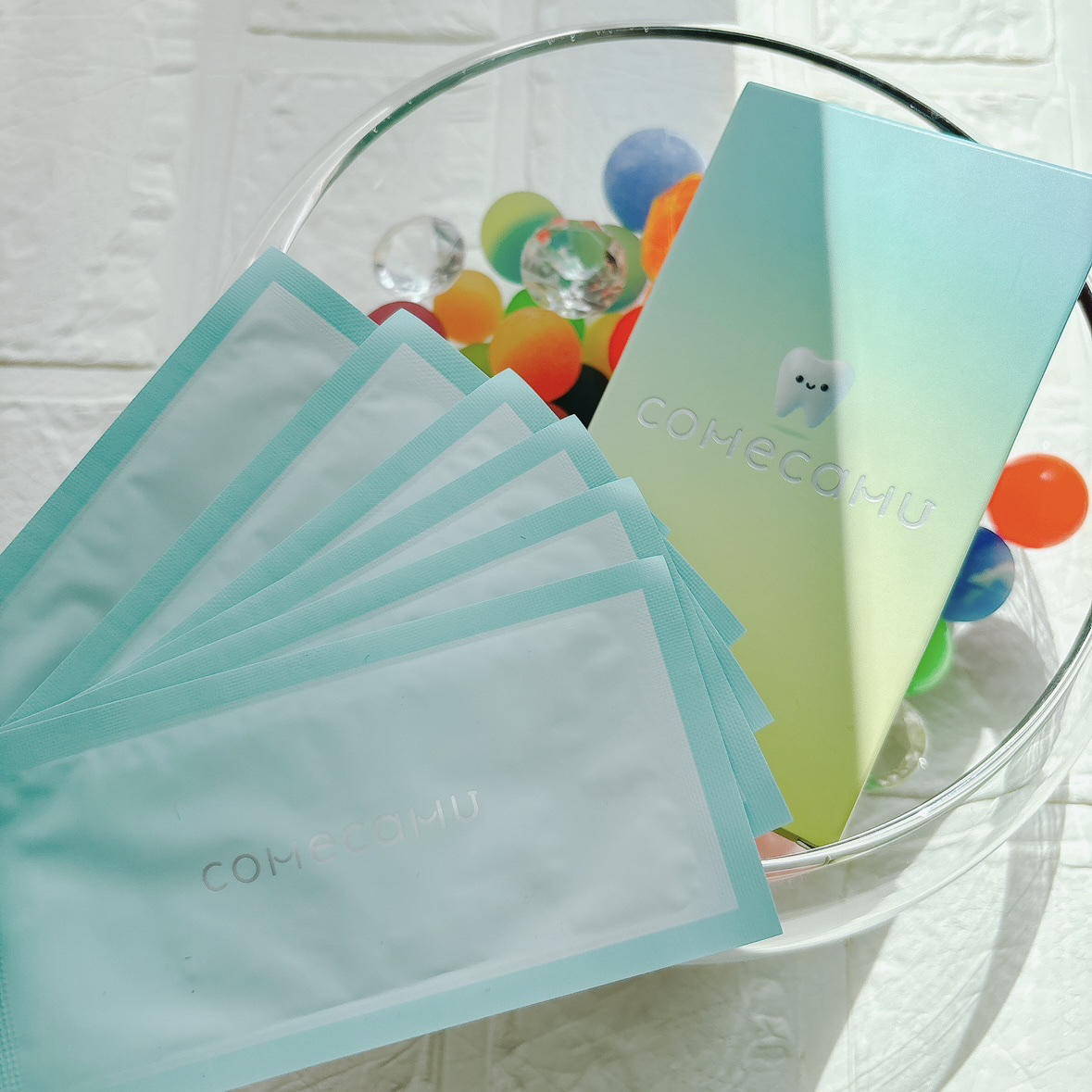 comecamu/カムカム はみがきシート（1箱/7枚入）/SHOBIDO/その他オーラルケアを使ったクチコミ（2枚目）