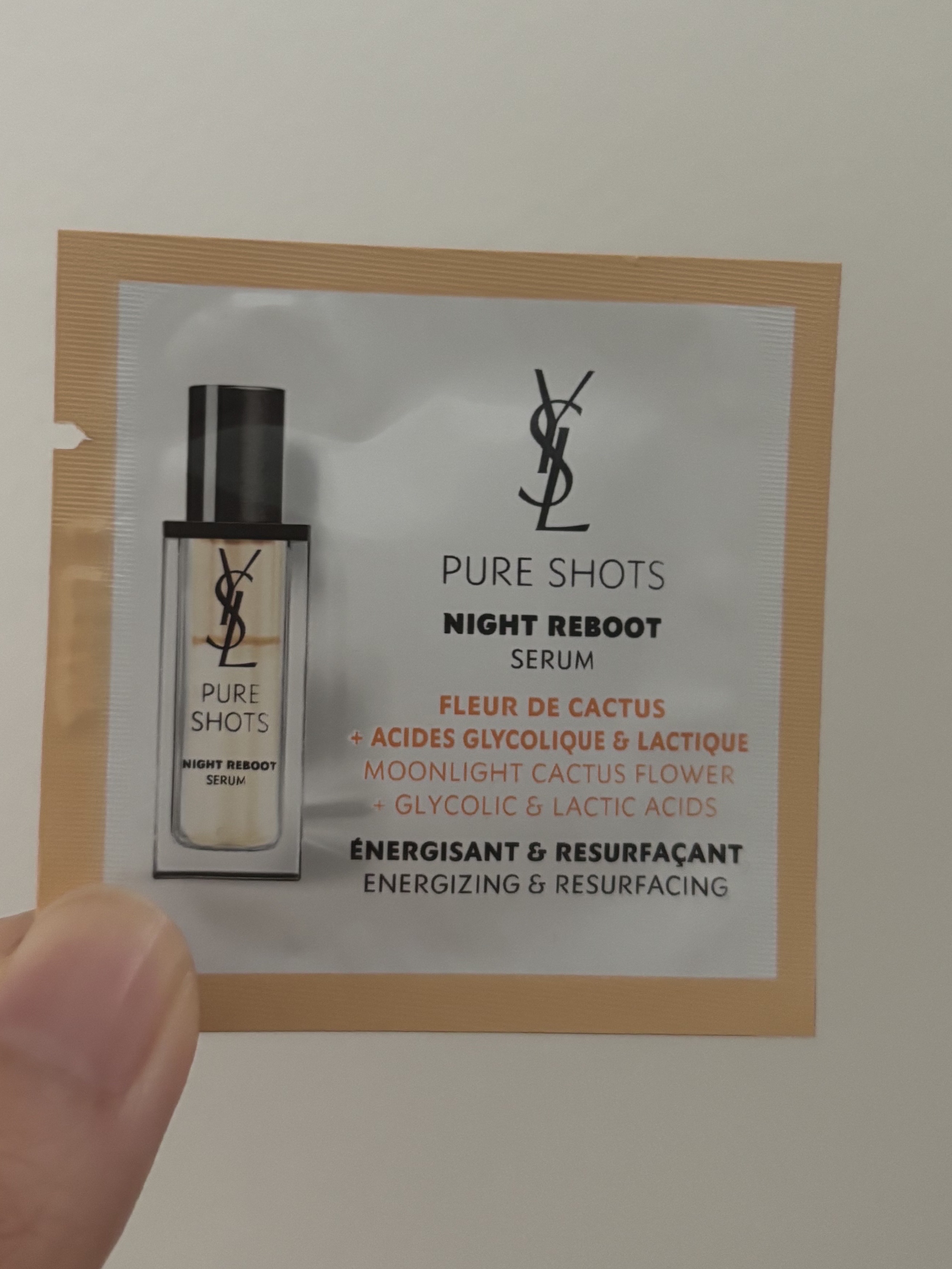 ピュアショット ナイト リチャージセラム/YVES SAINT LAURENT BEAUTE/美容液を使ったクチコミ（1枚目）