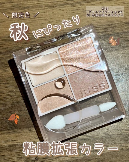 キス ズームアイポーションX 01 木漏れ日ミルクティー/KiSS/アイシャドウパレットを使ったクチコミ(1枚目)