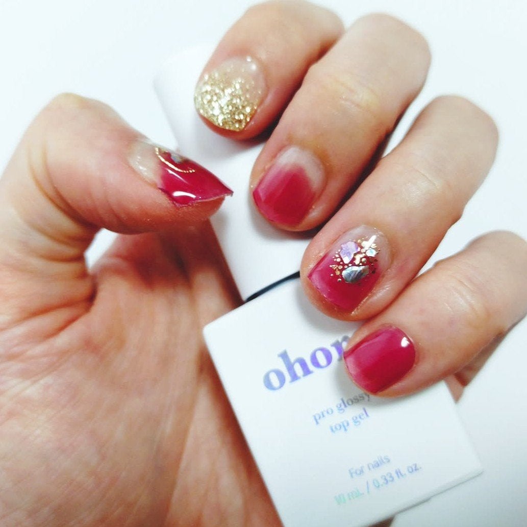 セミキュアジェルネイル(ハンド)/ohora/ネイルシールを使ったクチコミ(4枚目)