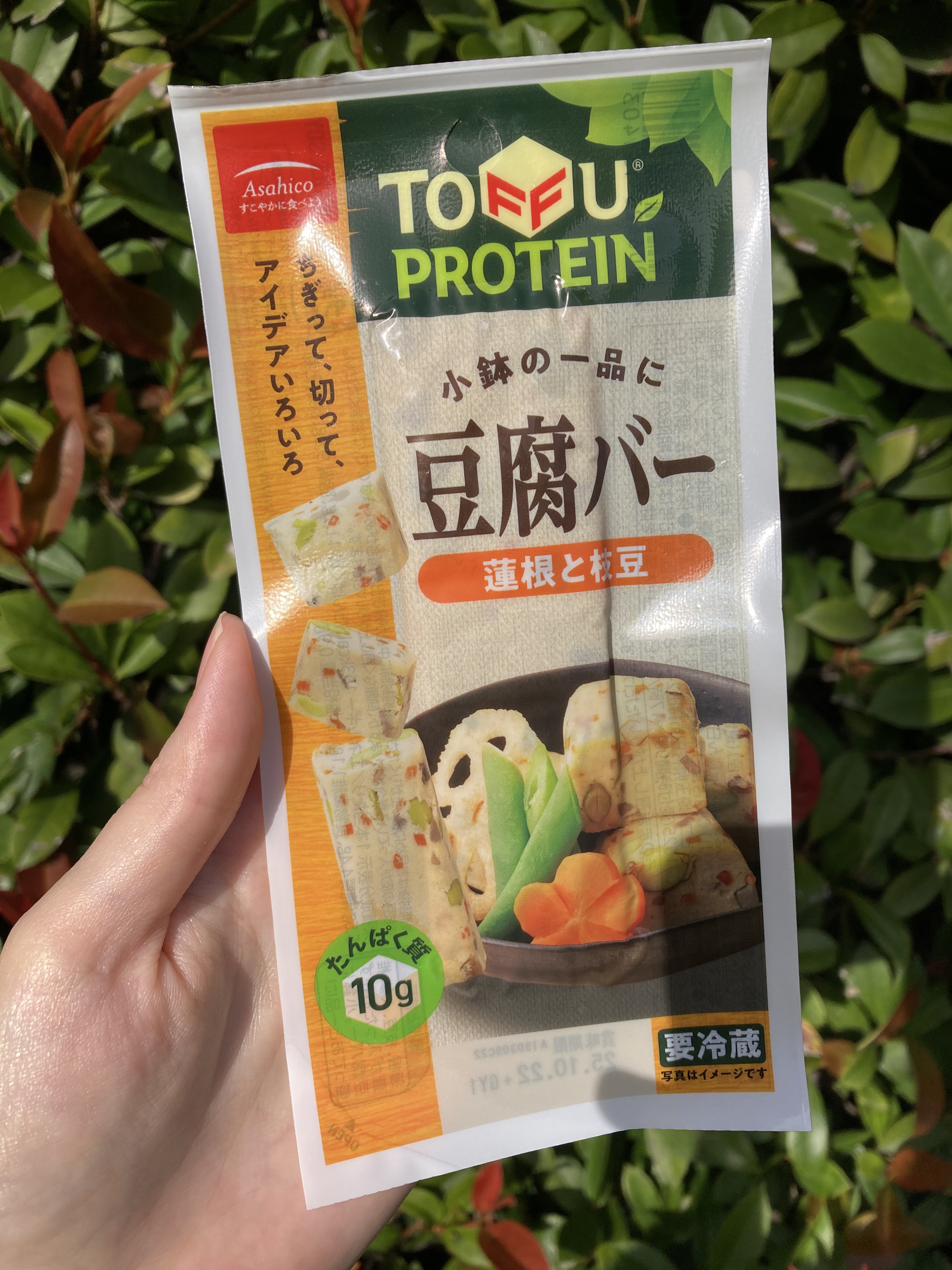 ヘルシーでおいしい！豆腐バー！



こちらはタンパク質10g摂れます👍



味よかったです！


セブンのより好きかも！



イオン系列スーパーで買いました！
