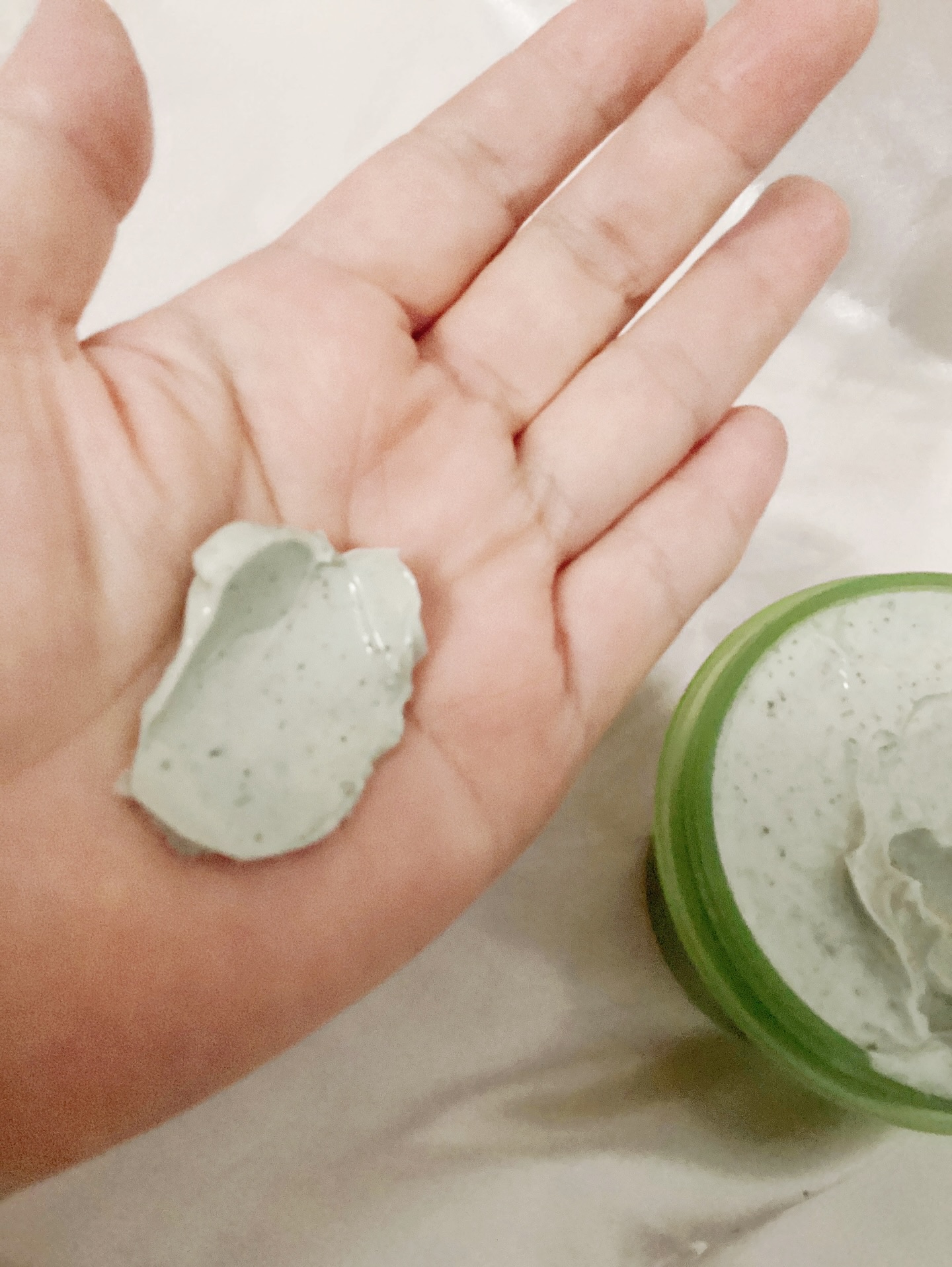 緑豆毛穴クレイパック/beplain/洗い流すパック・マスクを使ったクチコミ（3枚目）