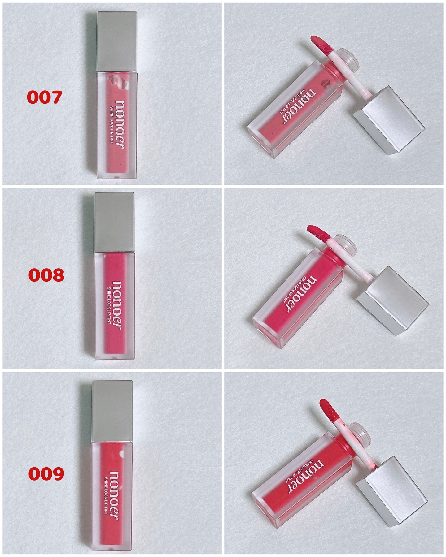 シャインロックリップティント/nonoer/リップティントを使ったクチコミ（3枚目）