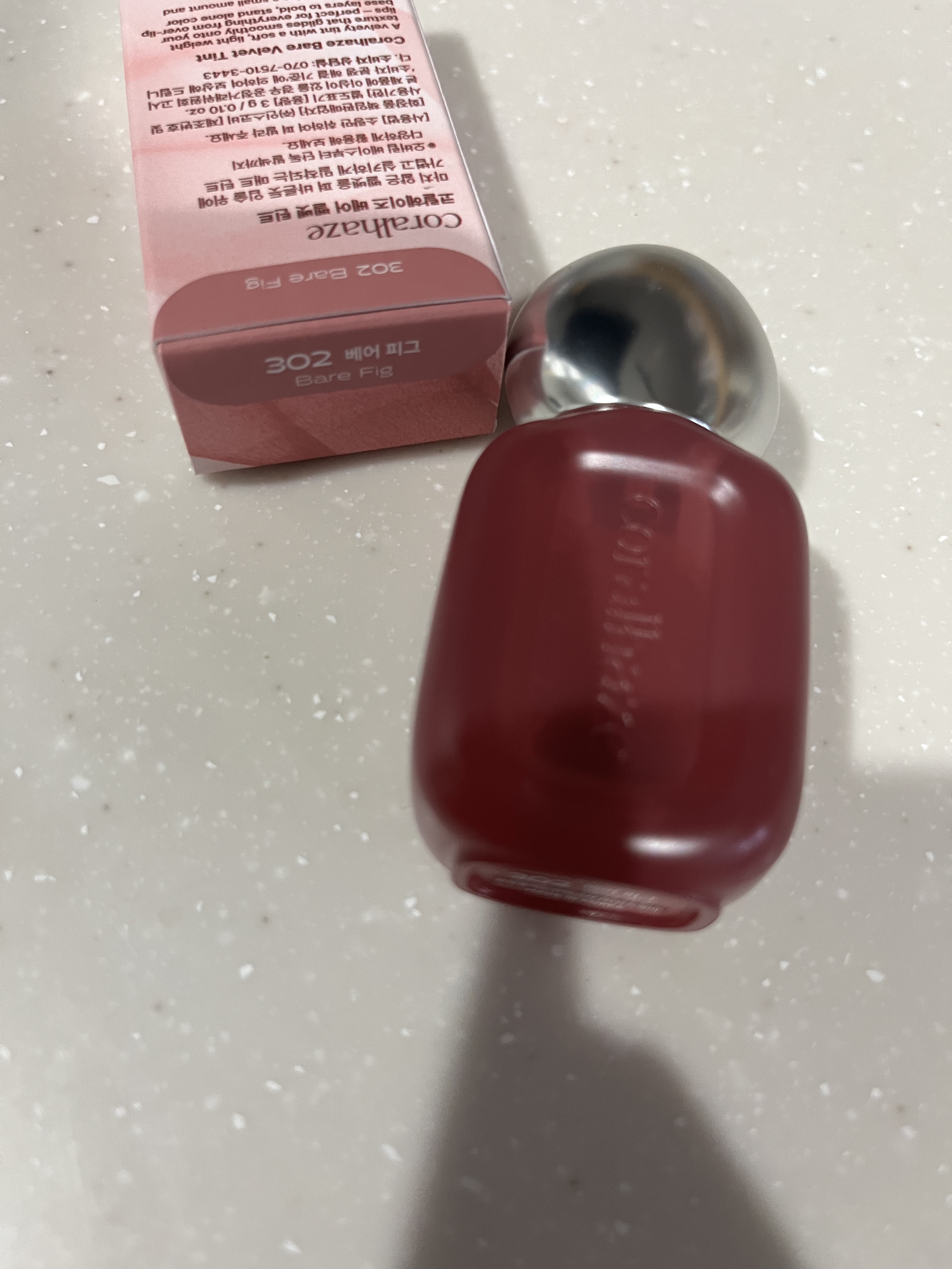 ベア ベルベット ティント 302 ベアフィグ/Coralhaze/リップティントを使ったクチコミ（1枚目）