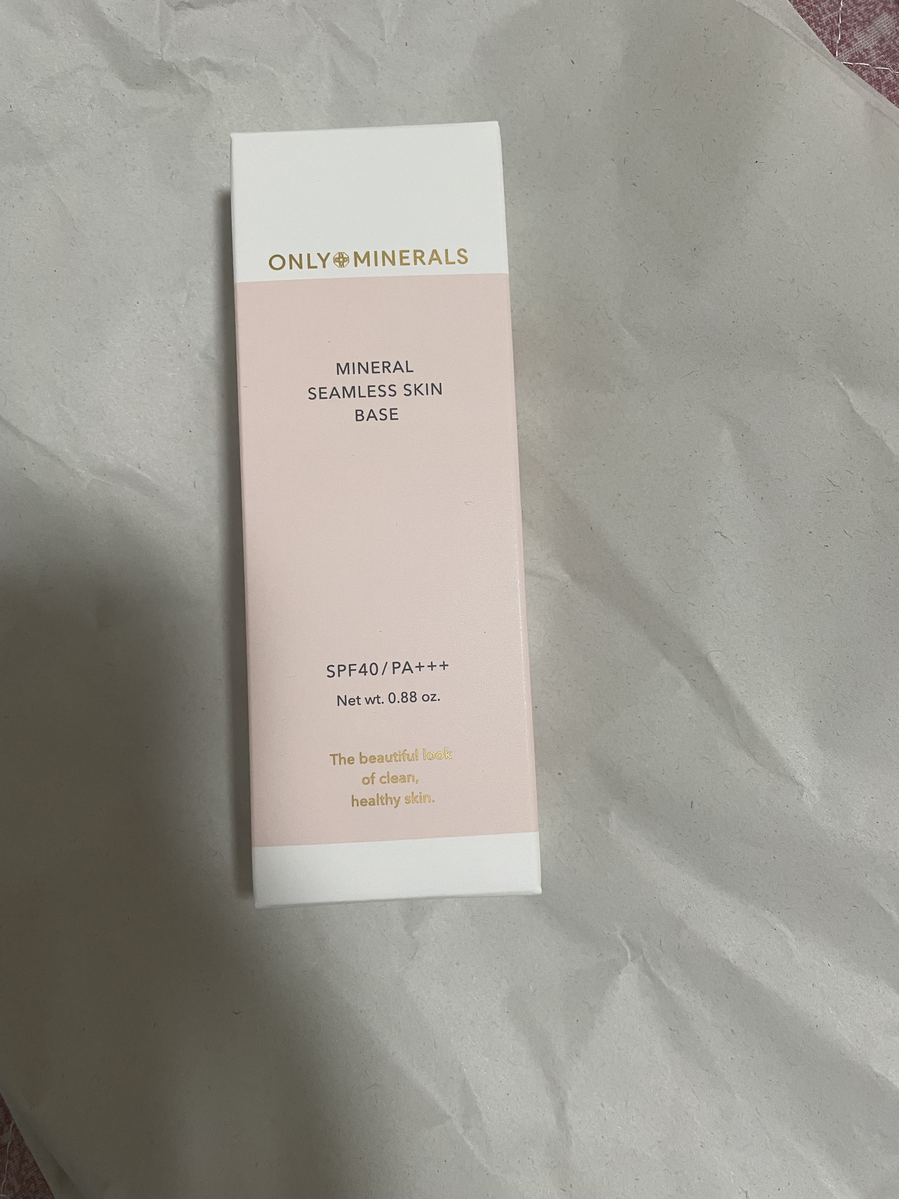 ミネラルシームレススキンベース 02 ピンクベージュ/ONLY MINERALS/化粧下地を使ったクチコミ（1枚目）