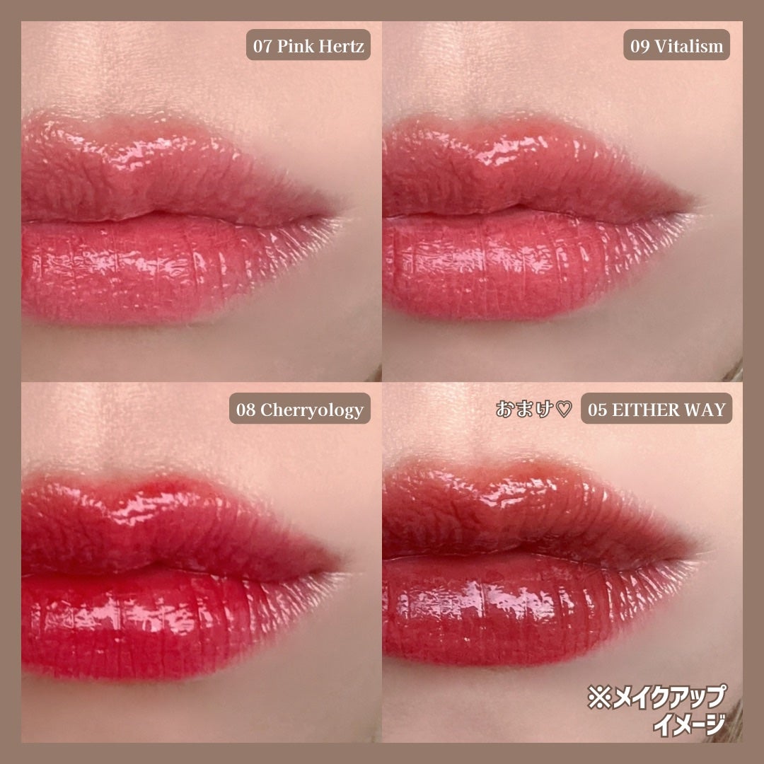 Dewy Syrup Tint/EITHER&/口紅を使ったクチコミ(4枚目)