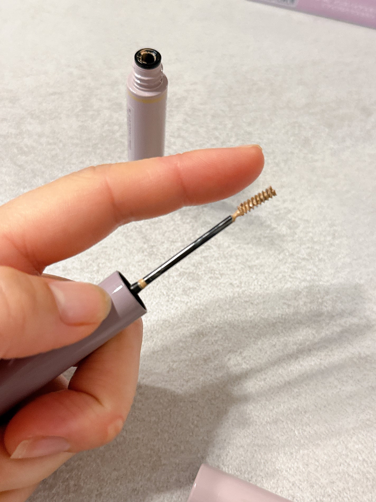 インスパイアスキニーブロウカラ/mude/眉マスカラを使ったクチコミ(3枚目)