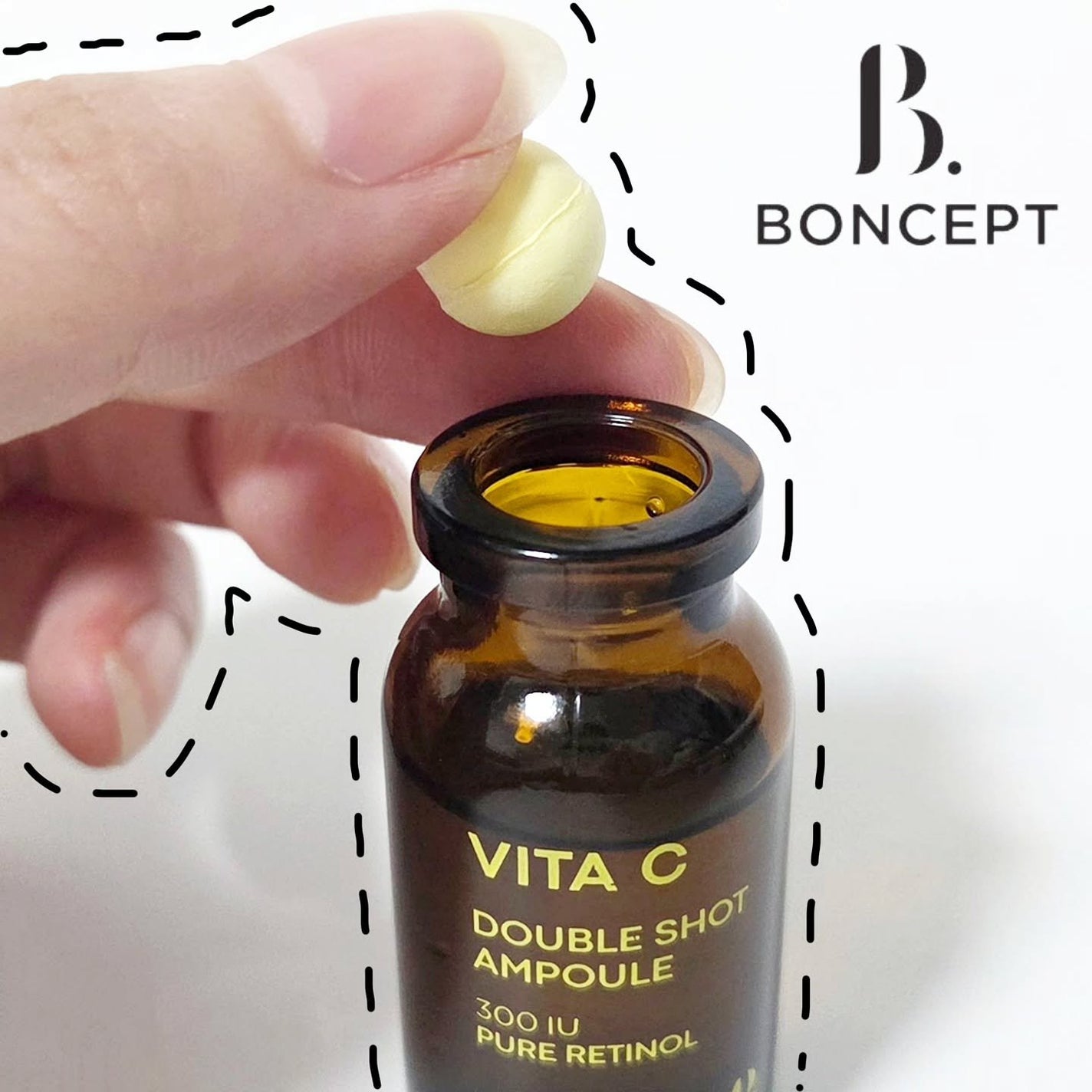 ビタC凍結乾燥ダブルショットアンプルキット/BONCEPT/美容液を使ったクチコミ(1枚目)
