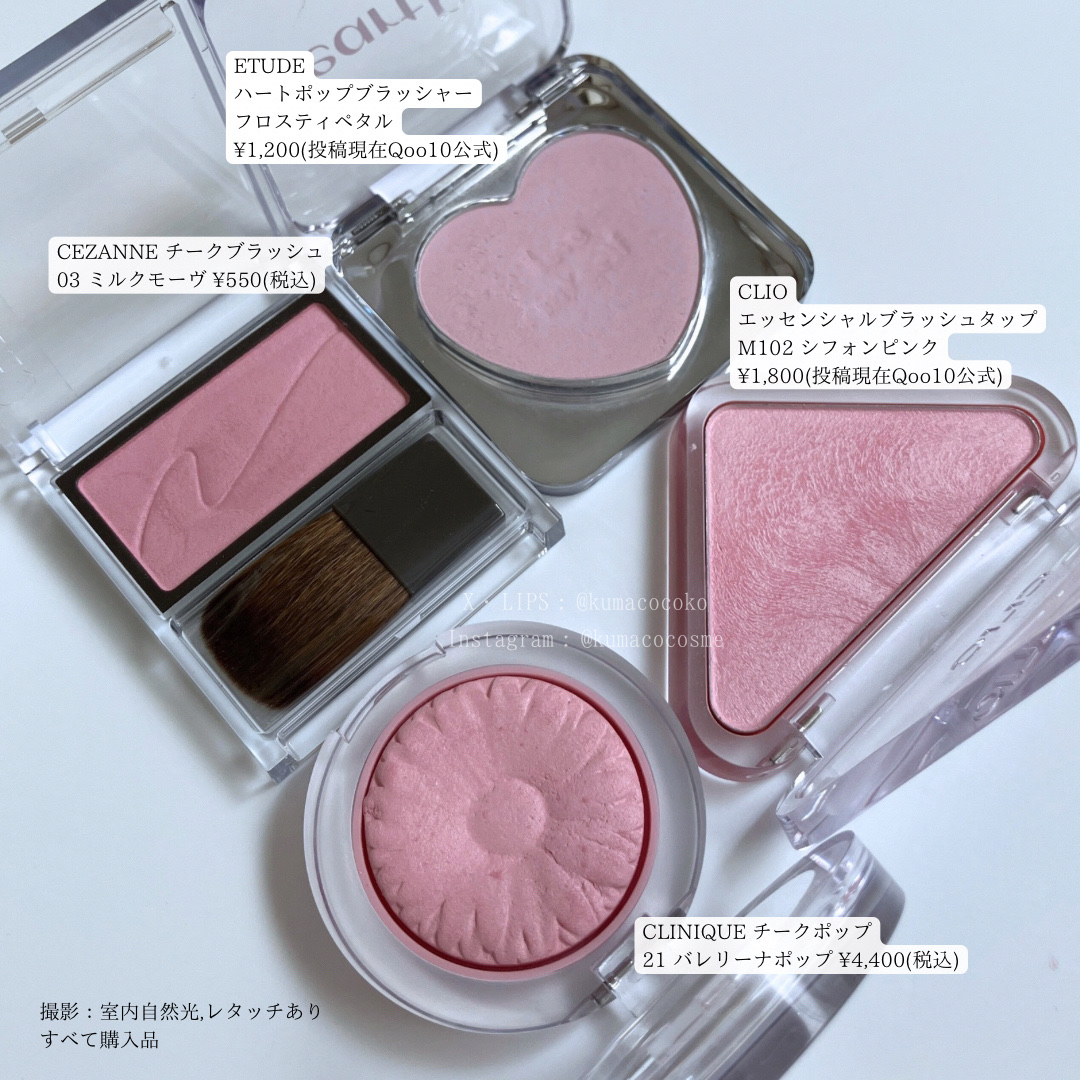 チークブラッシュ/CEZANNE/パウダーチークを使ったクチコミ（1枚目）