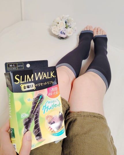 スリムウォーク® 金曜日のリセットリフレ/SLIMWALK/着圧ソックス・レギンスを使ったクチコミ(5枚目)
