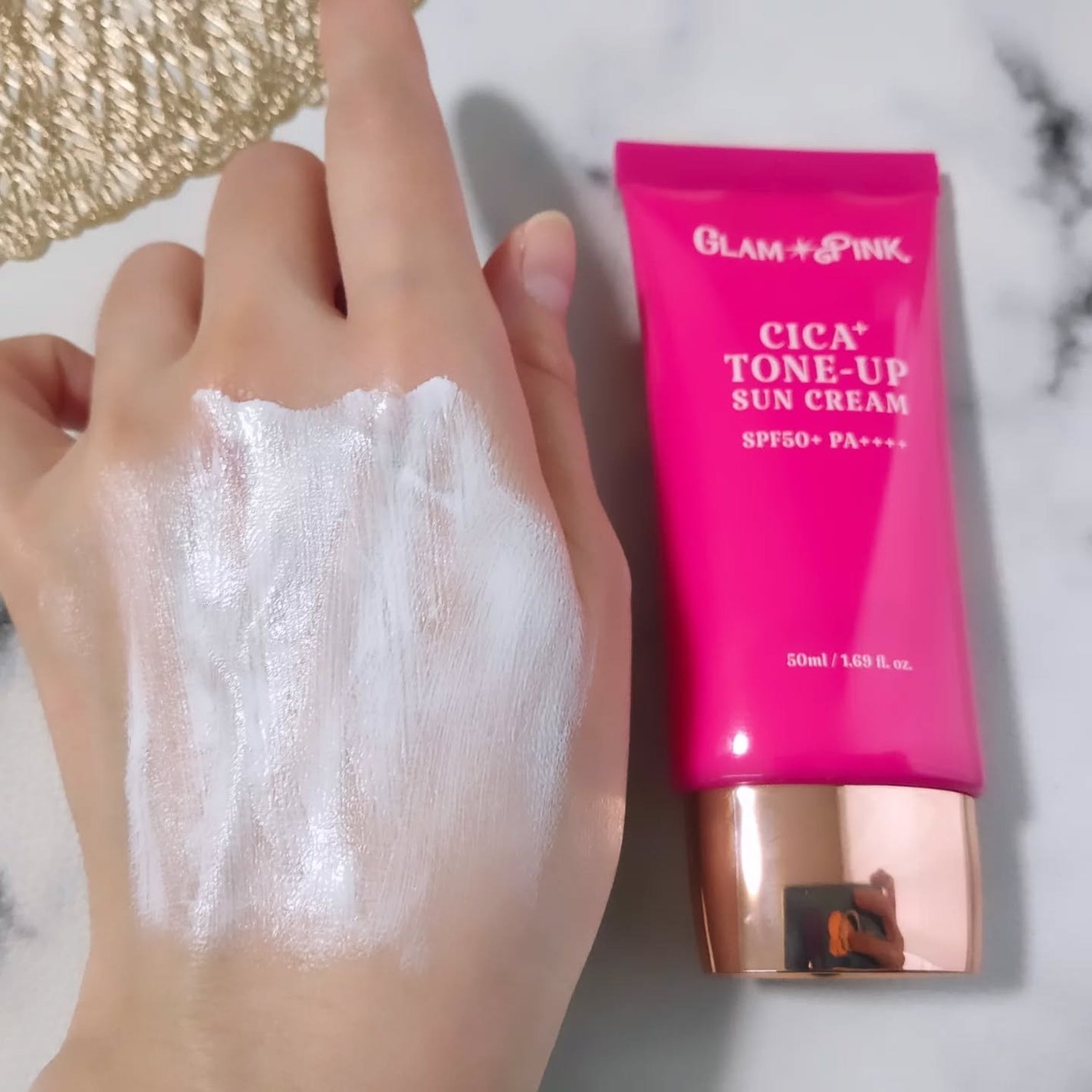 シカプラス トーンアップ サンスクリーン/Glam Pink/日焼け止めクリームを使ったクチコミ(6枚目)
