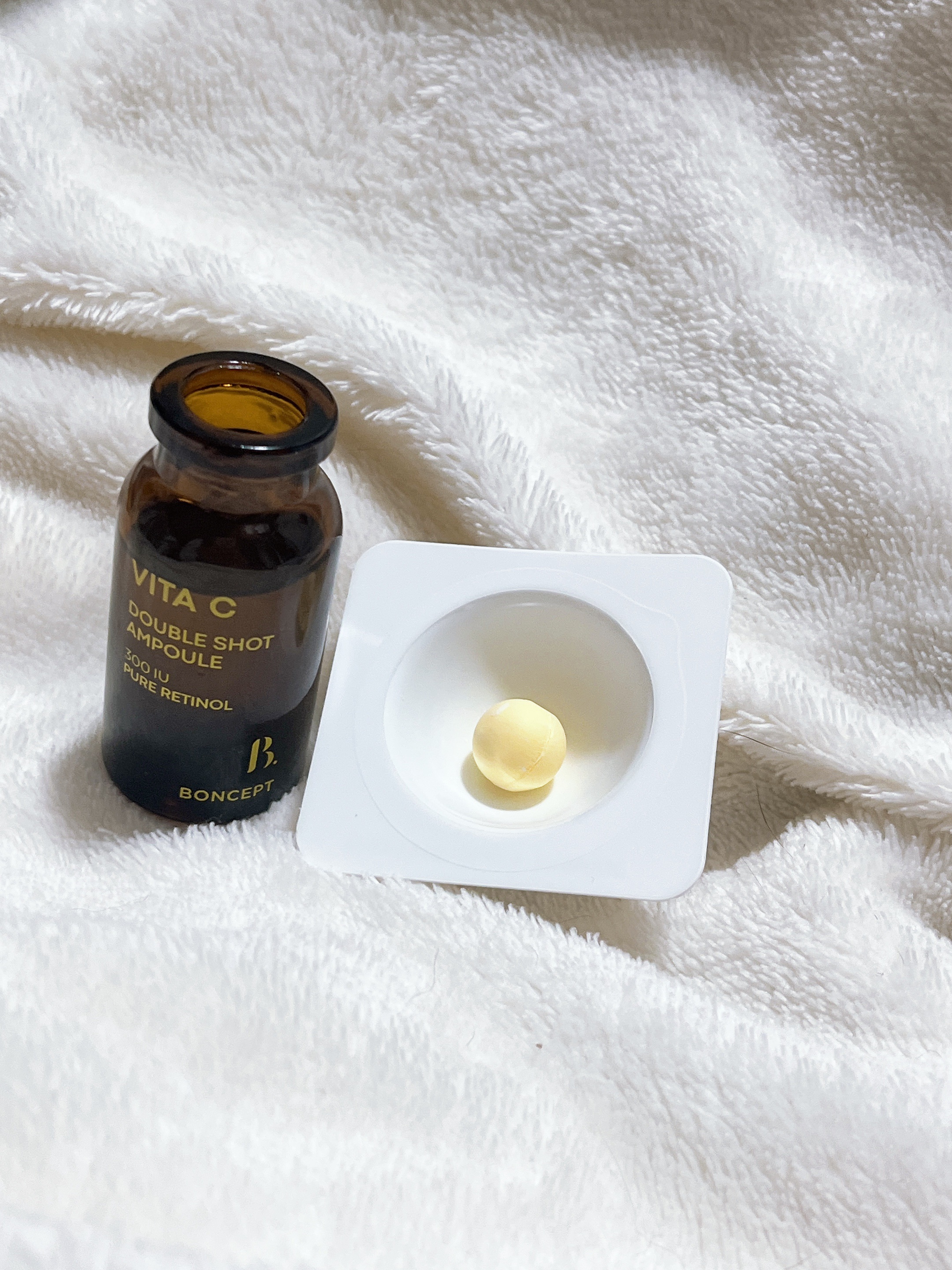 ビタC凍結乾燥ダブルショットアンプルキット/BONCEPT/美容液を使ったクチコミ（2枚目）