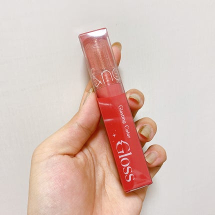 グラスティングカラーグロス/rom&nd/リップグロスを使ったクチコミ(4枚目)