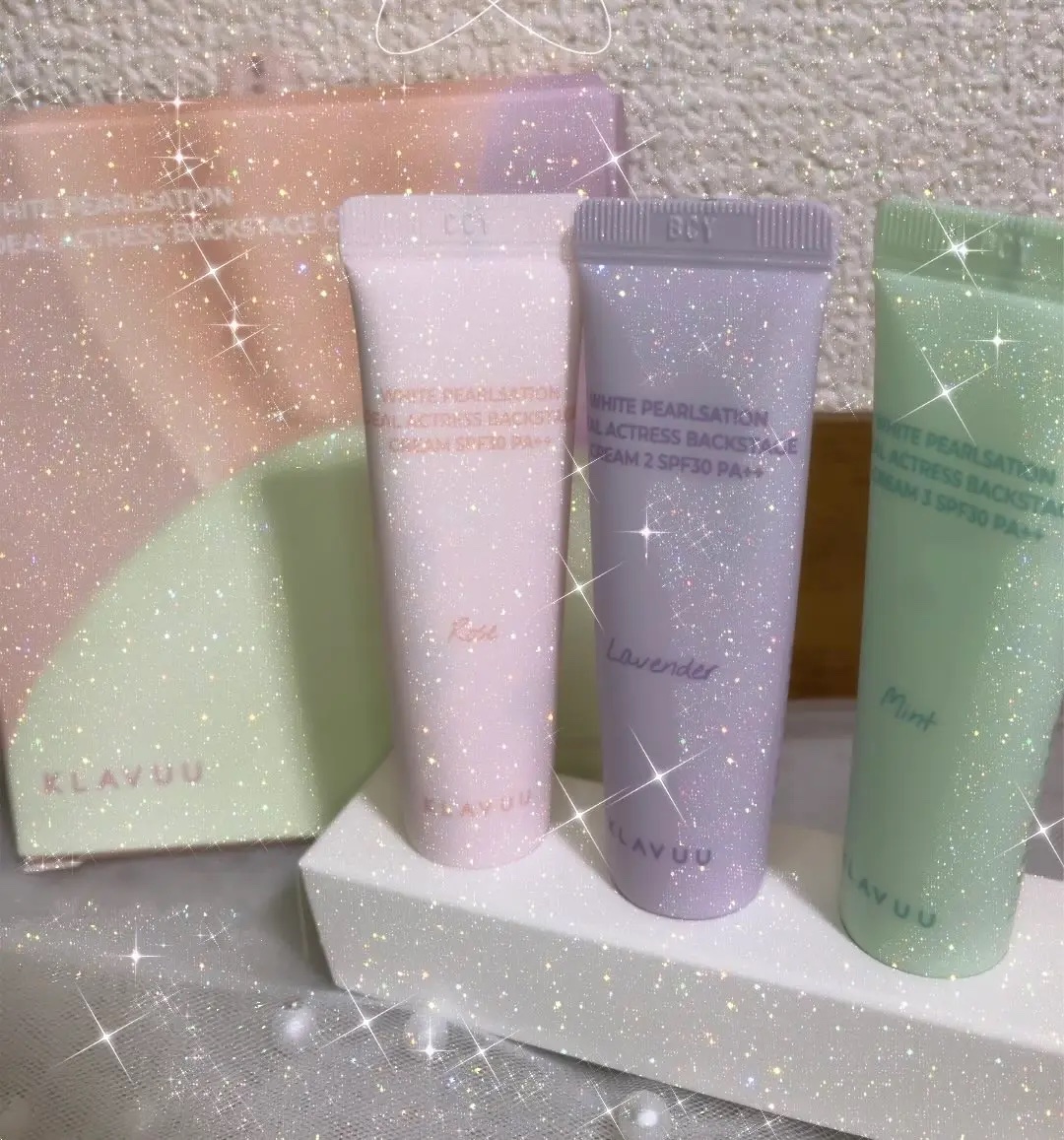 WHITE PEARLSATION  IDEAL ACTRESS BACKSTAGE CREAM/KLAVUU/化粧下地を使ったクチコミ（2枚目）