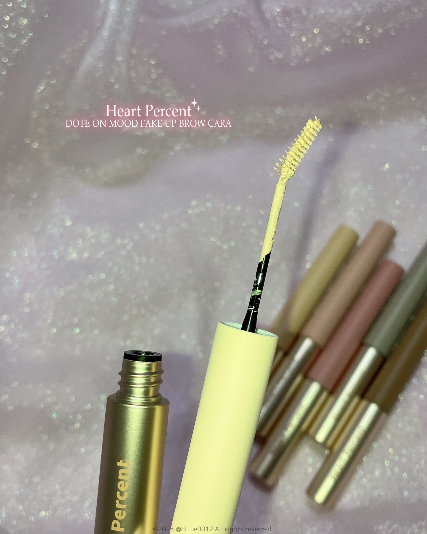 ドットオンムード フェイクアップ ブロウカラー/Heart Percent/眉マスカラを使ったクチコミ（3枚目）