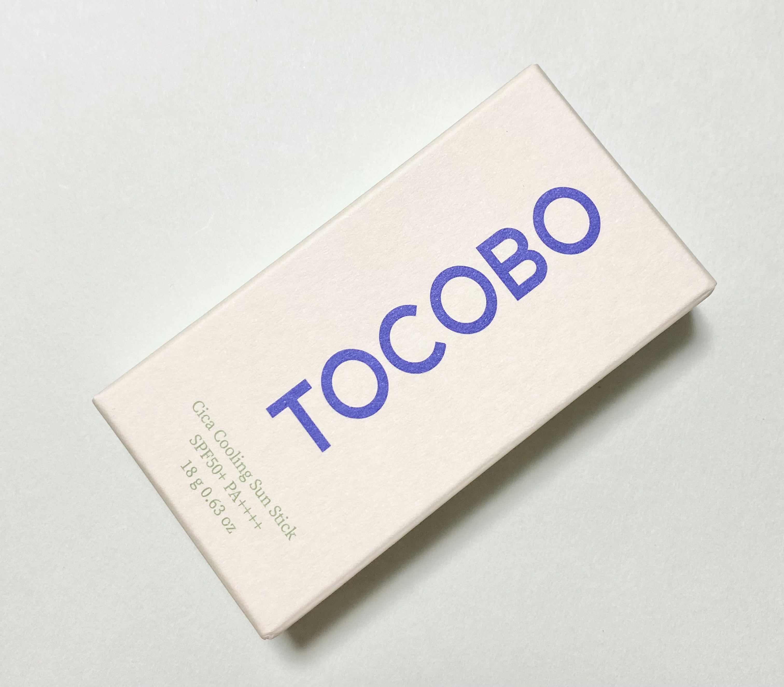 TOCOBO シカクーリングサンスティックのクチコミ「TOCOBO
シカクーリングサンスティック
SPF50+・PA++++

敏感肌には優しく、紫.....」（1枚目）