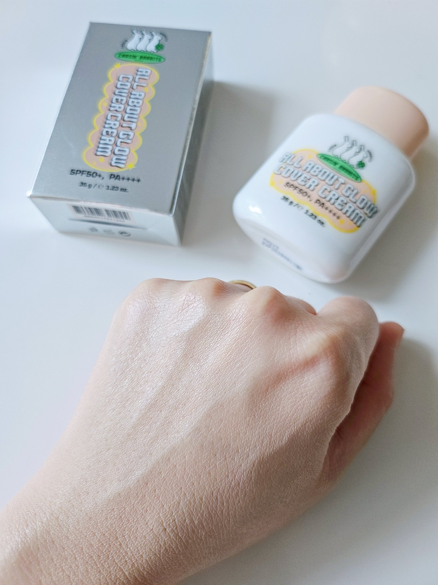 オールアバウトグロウカバークリーム/CHASIN'RABBITS/日焼け止めクリームを使ったクチコミ（3枚目）