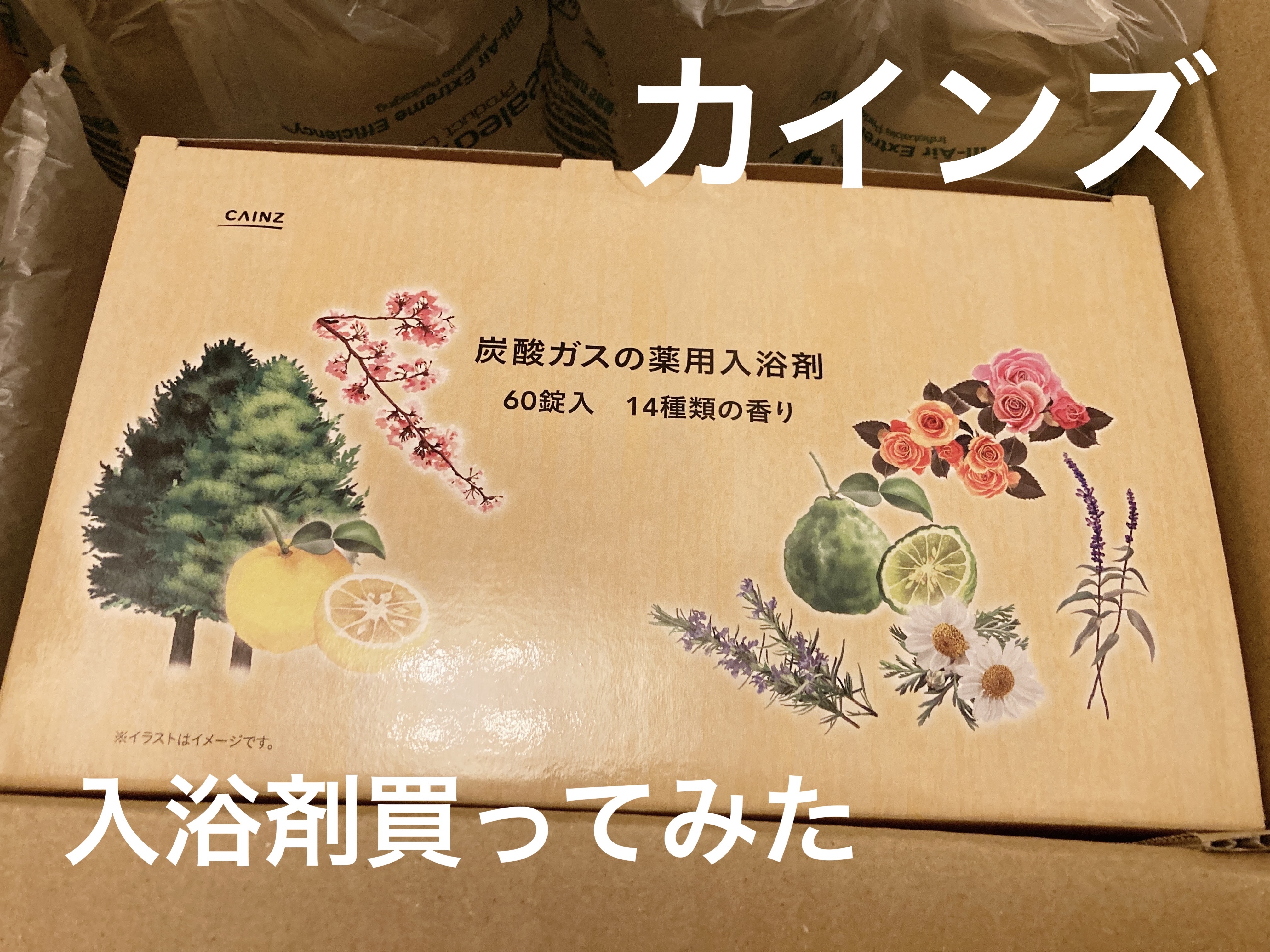 カインズ 炭酸ガスの薬用入浴剤のクチコミ「カインズ
炭酸ガスの薬用入浴剤60錠入り

秋冬はやっぱり湯船に浸からないと〜。
血行よくした.....」（1枚目）