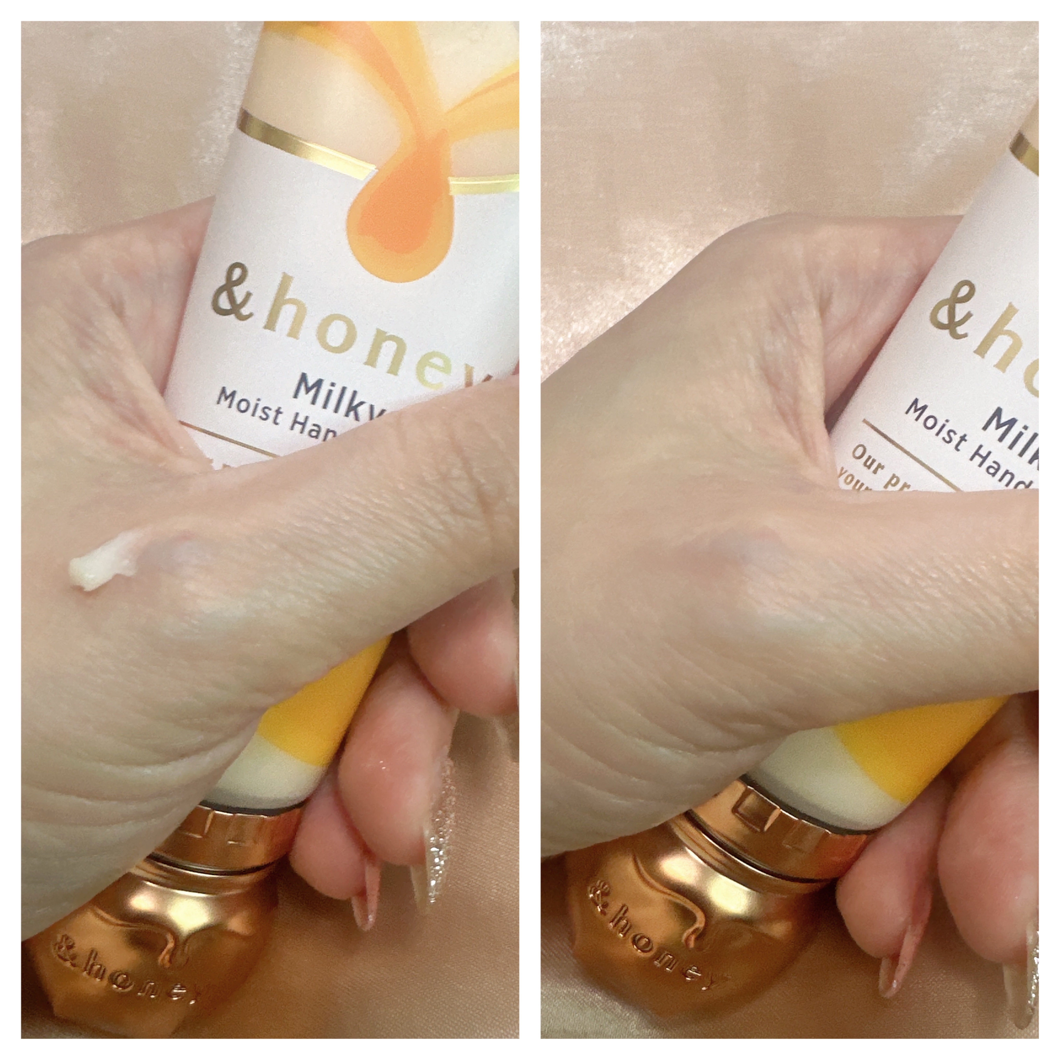 ミルキーモイスト　ハンドクリーム/&honey/ハンドクリームを使ったクチコミ（2枚目）