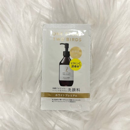 洗顔だけじゃない+パックもできる洗顔料 ホワイトプレミアム/ONE STONE TWO BIRDS/その他洗顔料を使ったクチコミ(1枚目)