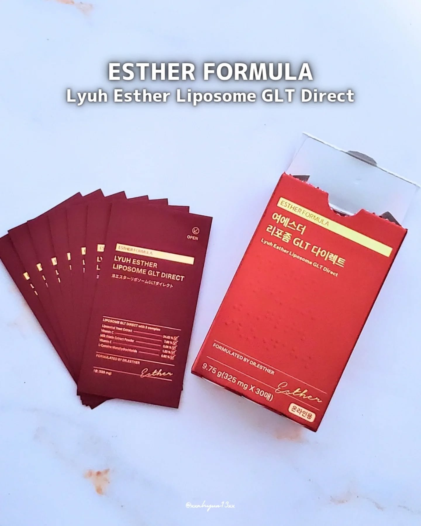 ヨエスター リポソーム GLT ダイレクト/ESTHER FORMULA/美容サプリメントを使ったクチコミ（1枚目）