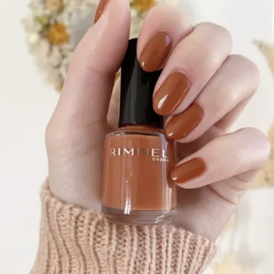 #大人のモカネイル図鑑 

オレンジみのあるブラウンカラー