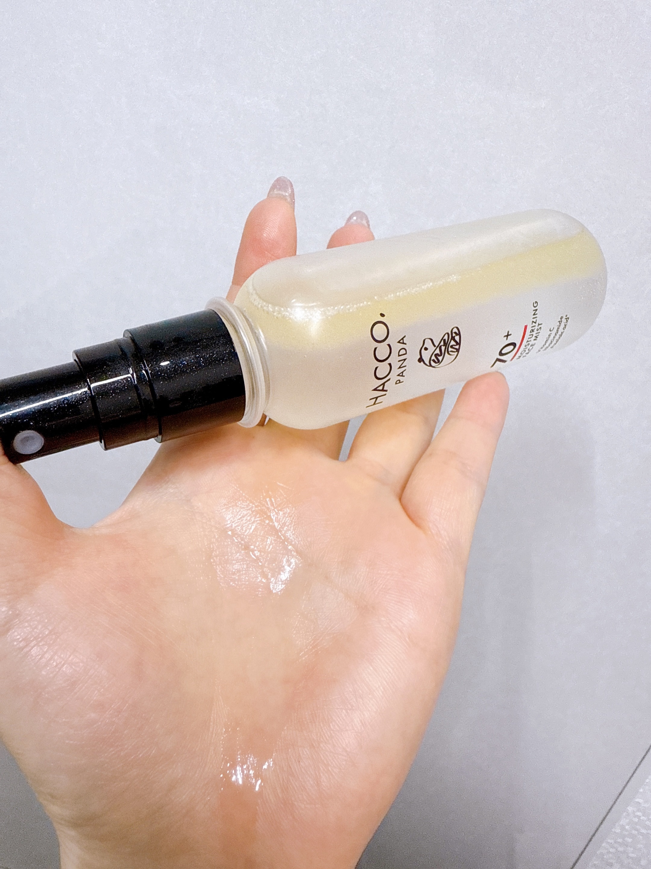 ハッコウパンダ メイクの上から発酵保湿ミスト/HACCO.PANDA/ミスト状化粧水を使ったクチコミ（3枚目）