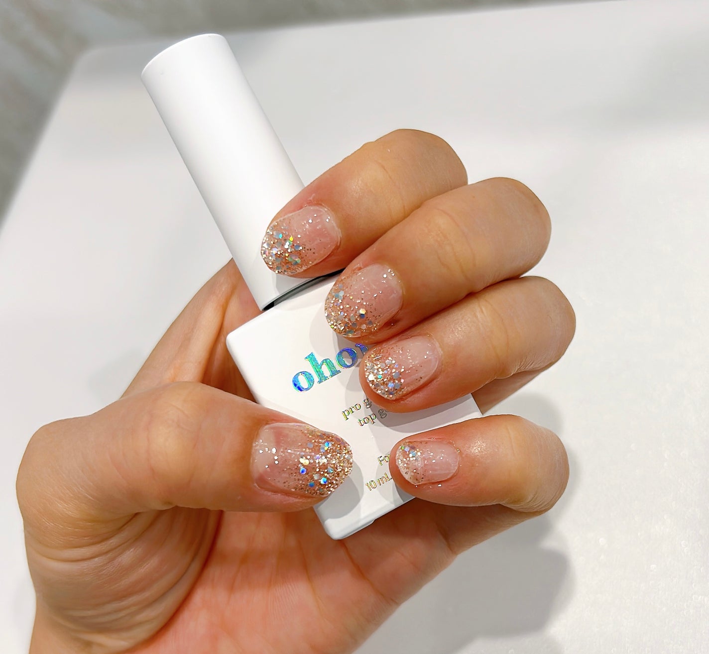 セミキュアジェルネイル(ハンド)/ohora/ネイルシールを使ったクチコミ(3枚目)