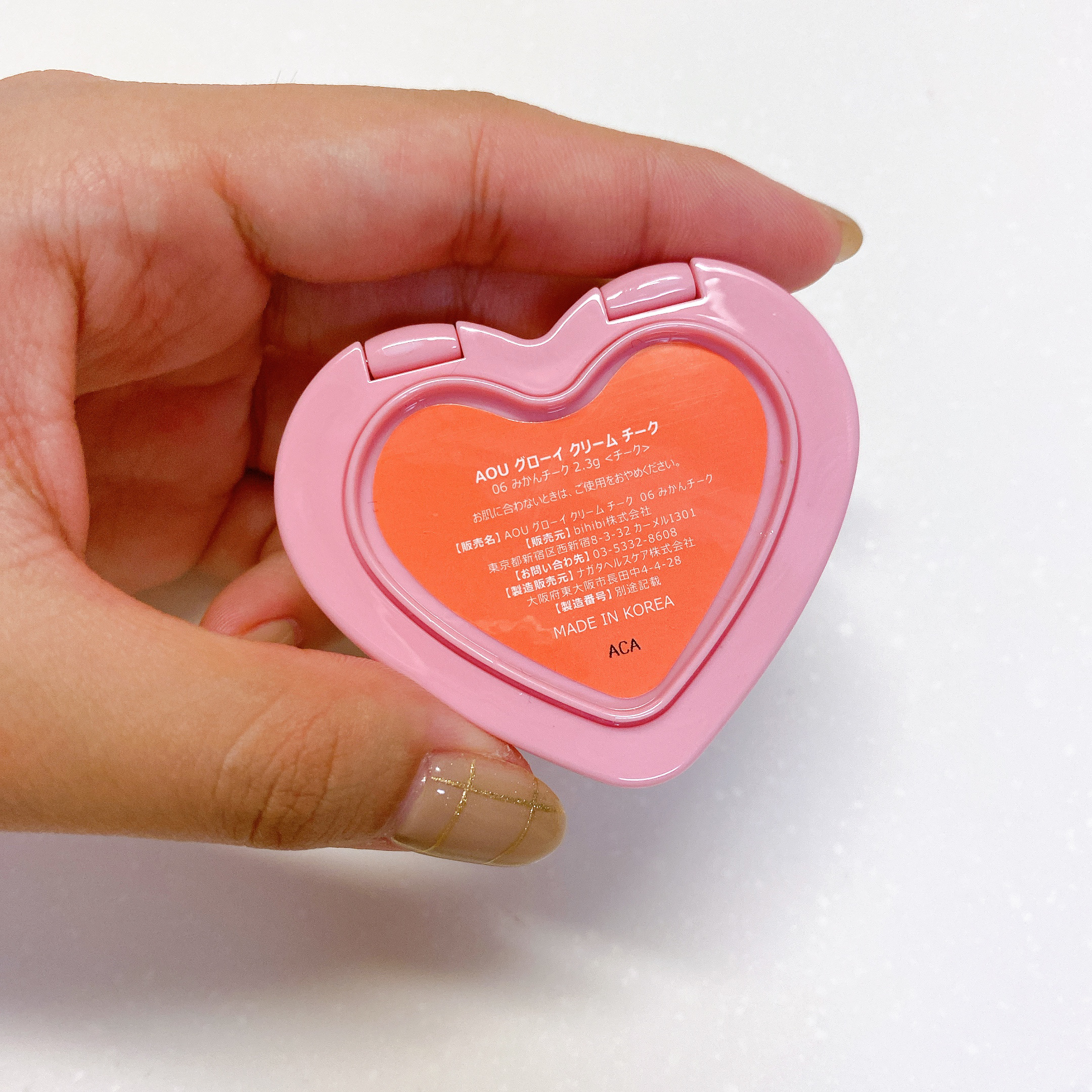 GLOWY CREAM BLUSH/AOU/ジェル・クリームチークを使ったクチコミ（3枚目）