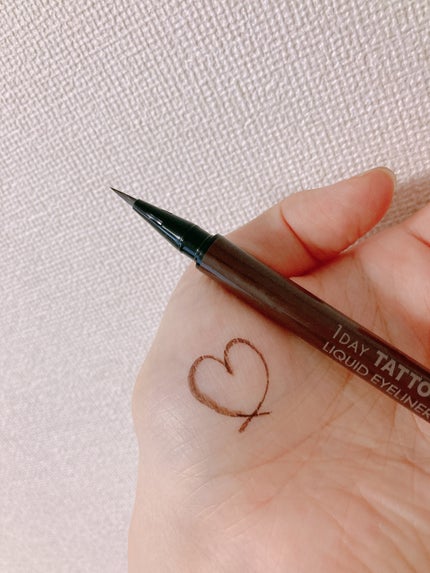 1DAY TATTOO リキッドアイライナー 02 ビターブラウン/K-パレット/リキッドアイライナーの画像