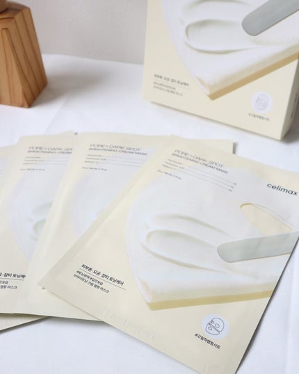 ポアブライトニングシミケアクリームラッピングパック/celimax/シートマスク・パックを使ったクチコミ(4枚目)