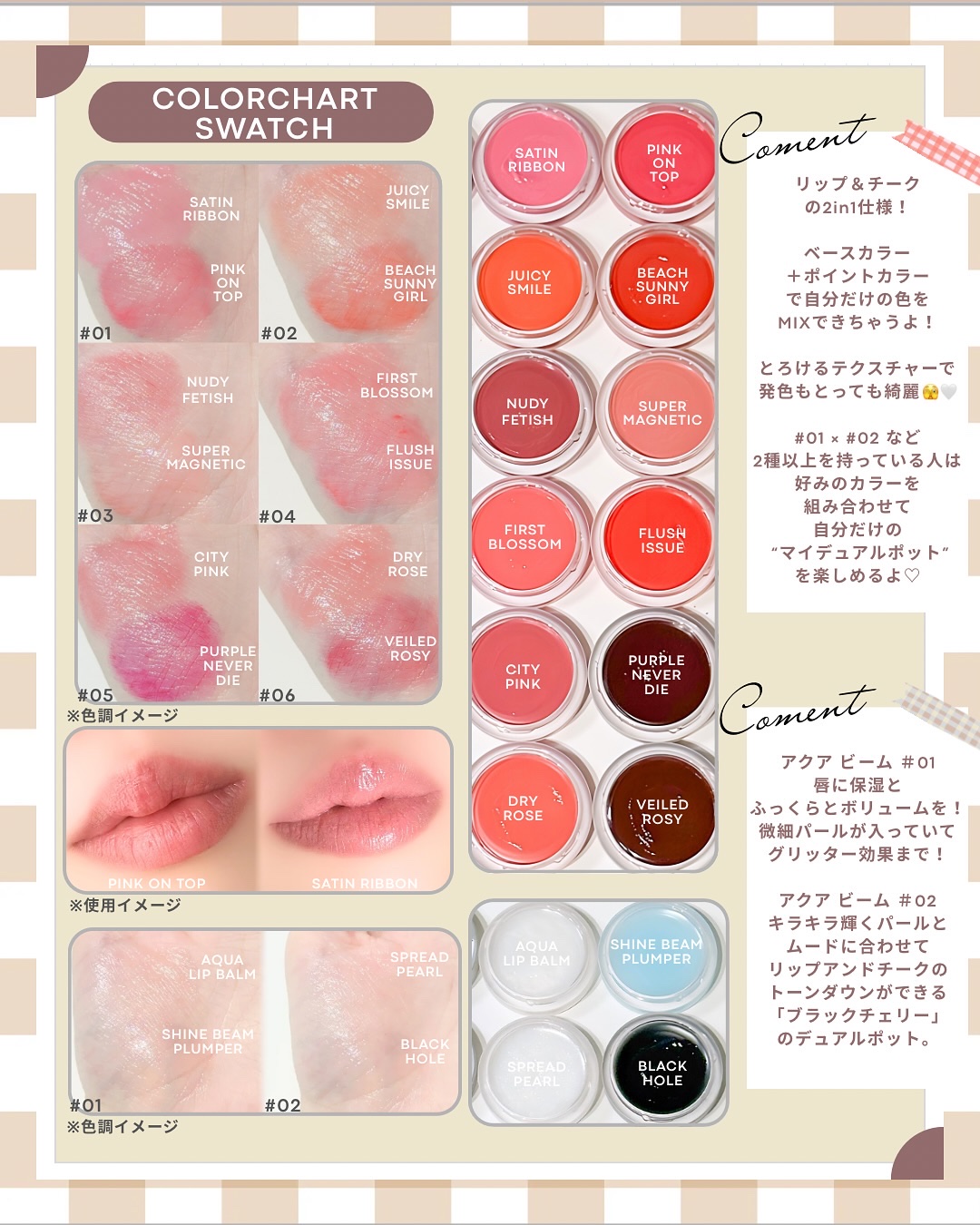 リップアンドチークデュアルポット/titto/口紅を使ったクチコミ（2枚目）