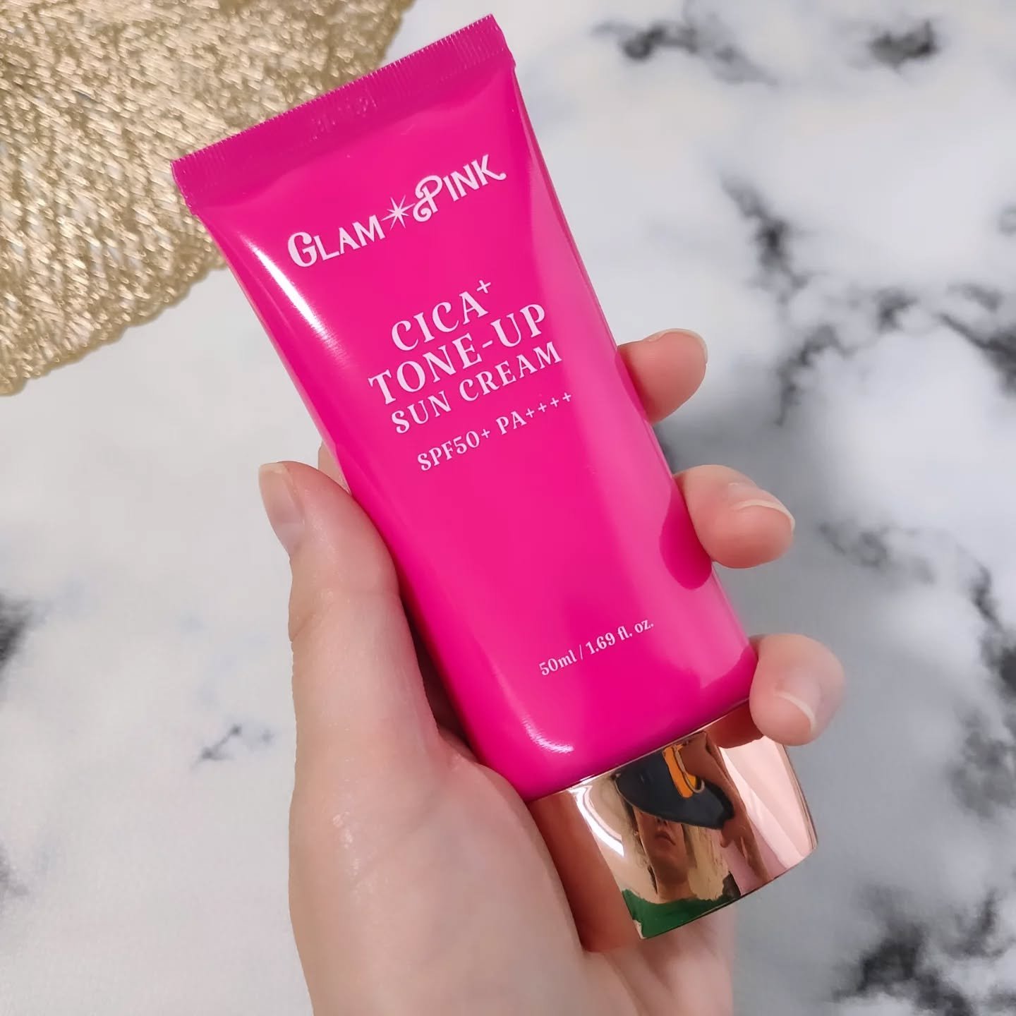 シカプラス トーンアップ サンスクリーン/Glam Pink/日焼け止めクリームを使ったクチコミ（3枚目）