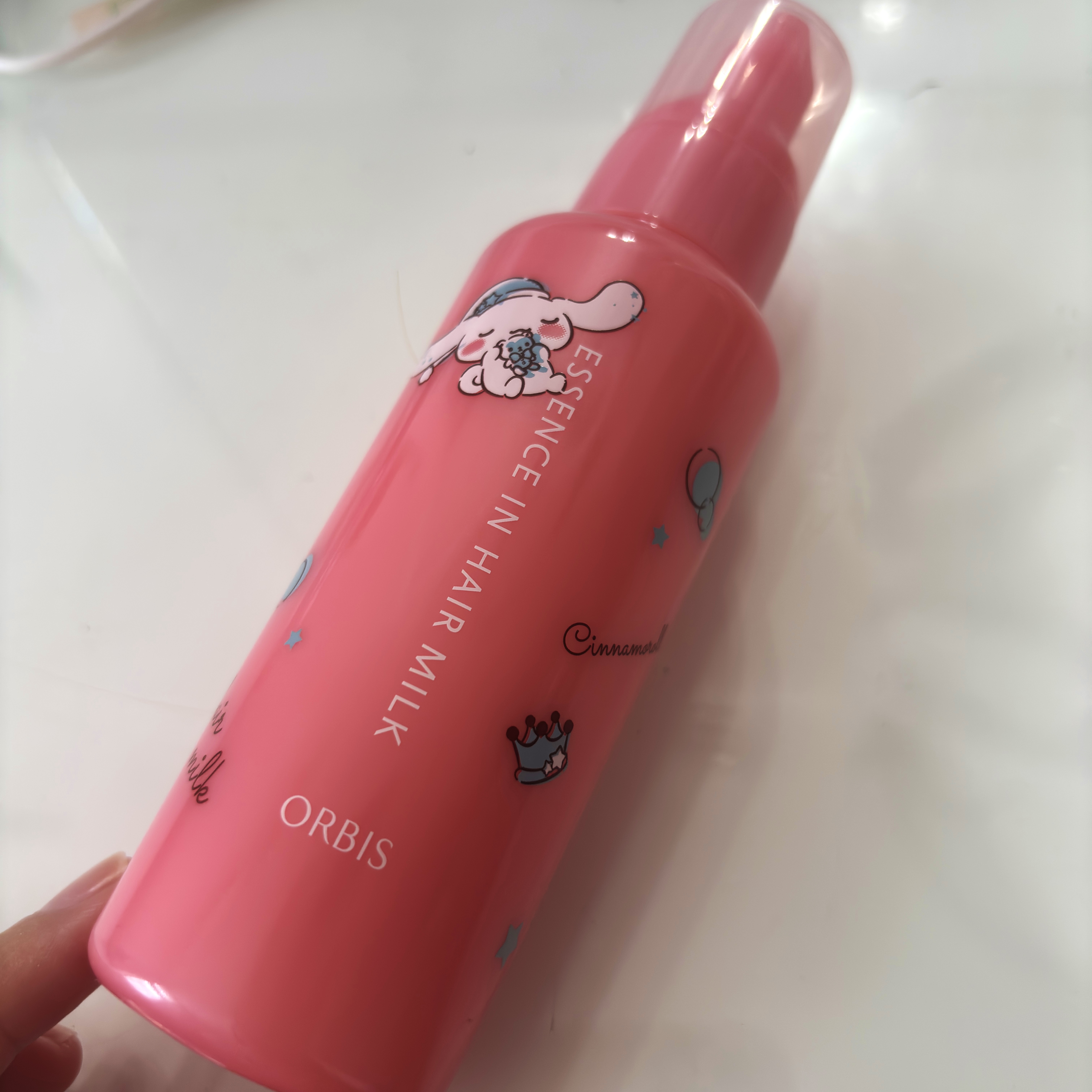 エッセンスインヘアミルク 限定ボトル 140g（シナモロール）/オルビス/ヘアミルクを使ったクチコミ（1枚目）