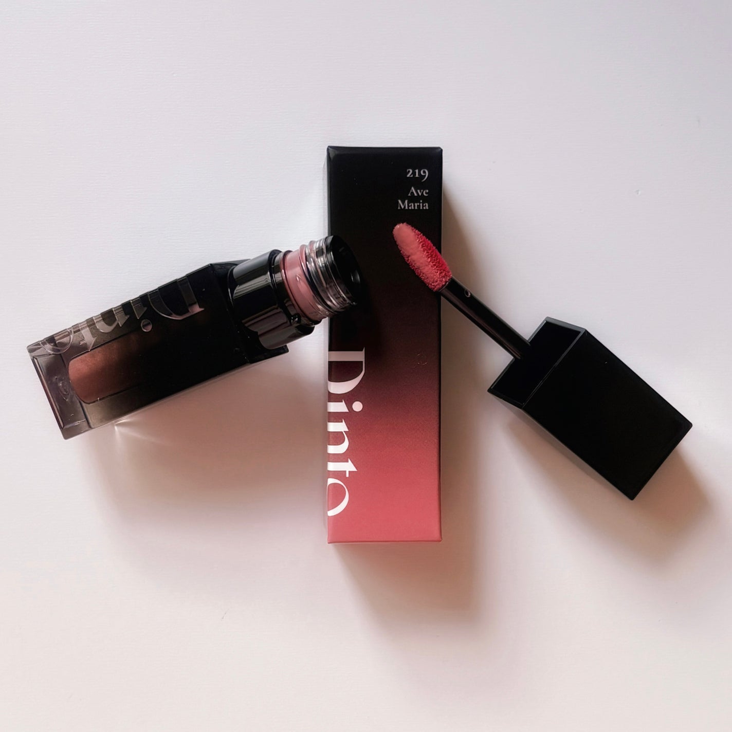 韓国在住mico on LIPS 「Dinto/ブラーグローイリップティント219:くすみピンクロ..」(3枚目)