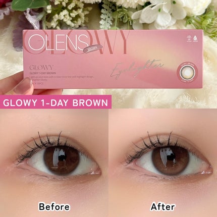 Glowy 1day/OLENS/ワンデー(1DAY)カラコンを使ったクチコミ(3枚目)