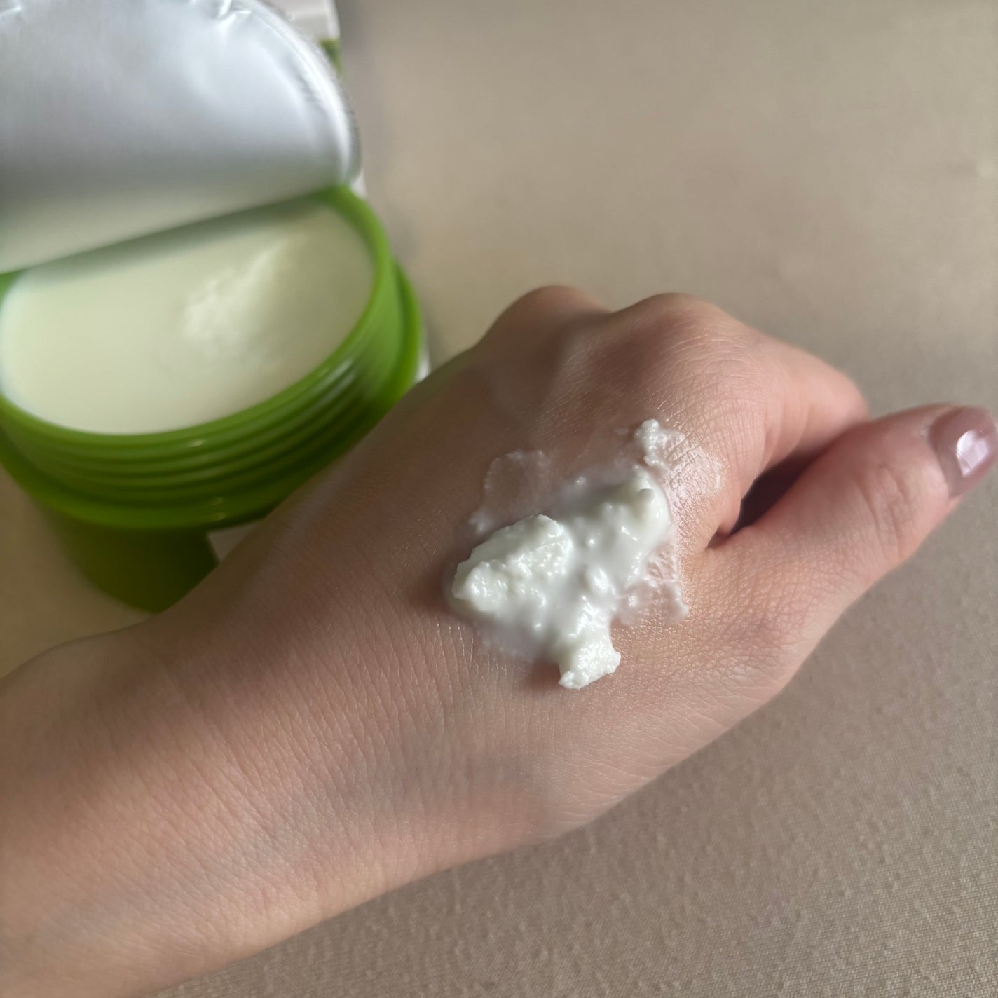 緑豆毛穴クレンジングミルクバーム/beplain/クレンジングバームを使ったクチコミ(3枚目)